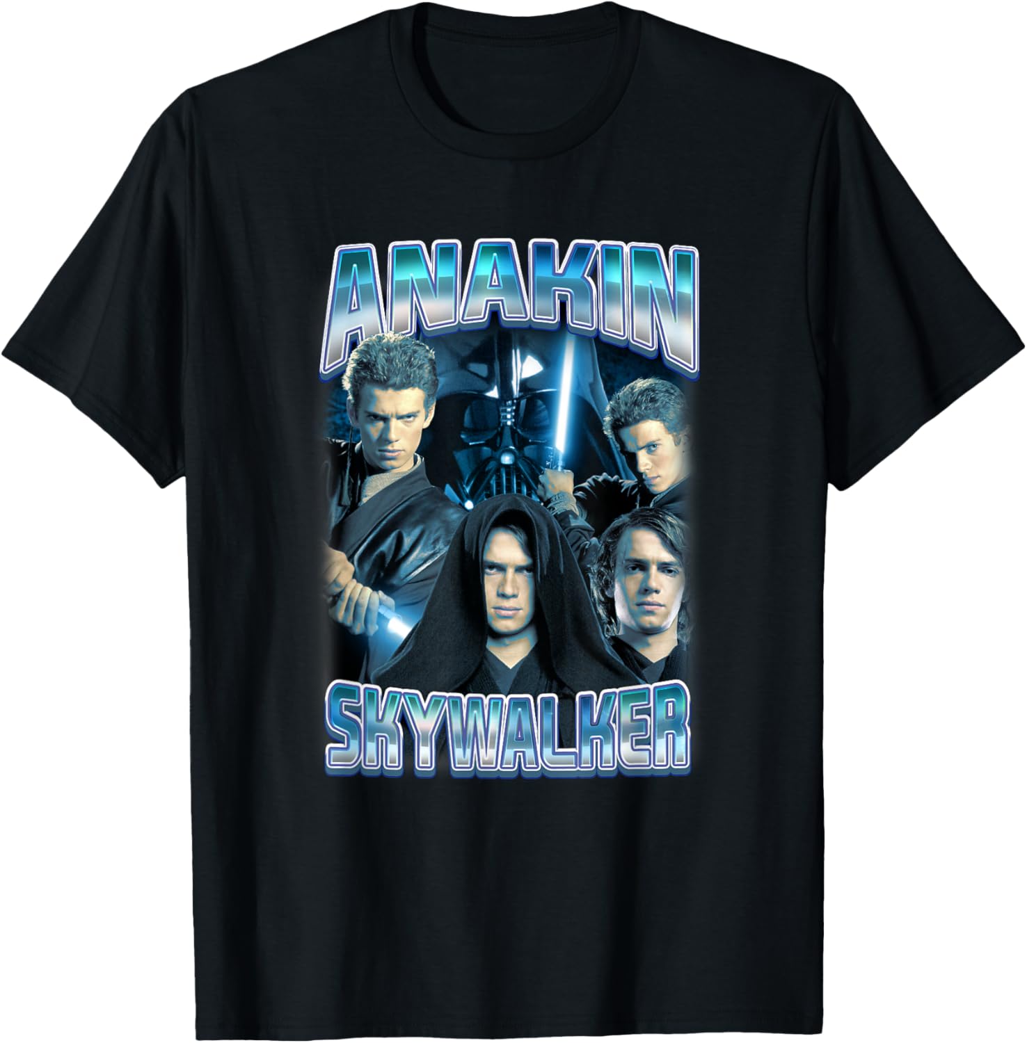 Star Wars Anakin Skywalker Photo Collage T-Shirt for Fans and Collectors - 6