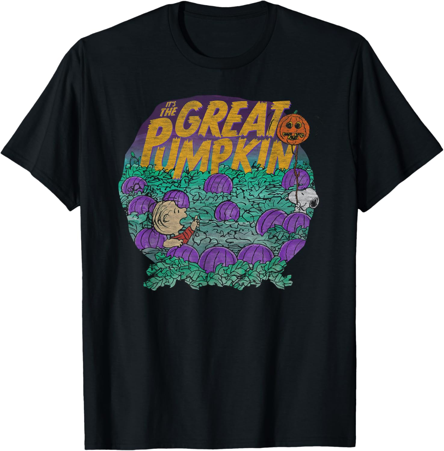 Peanuts Halloween Linus and Snoopy Great Pumpkin T-Shirt for All Ages - 5