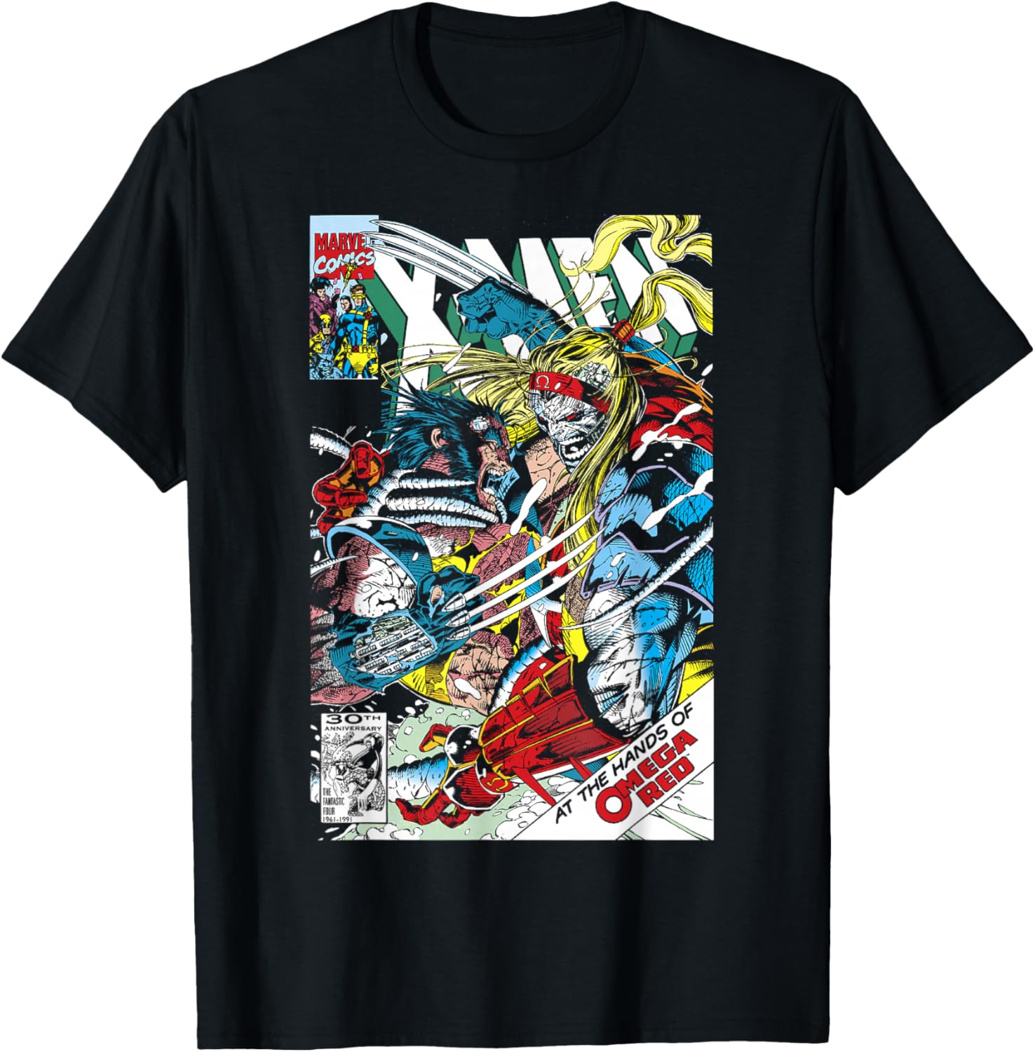 Marvel Omega Red Comic Book Cover T-Shirt for Fans of Superheroes - 1