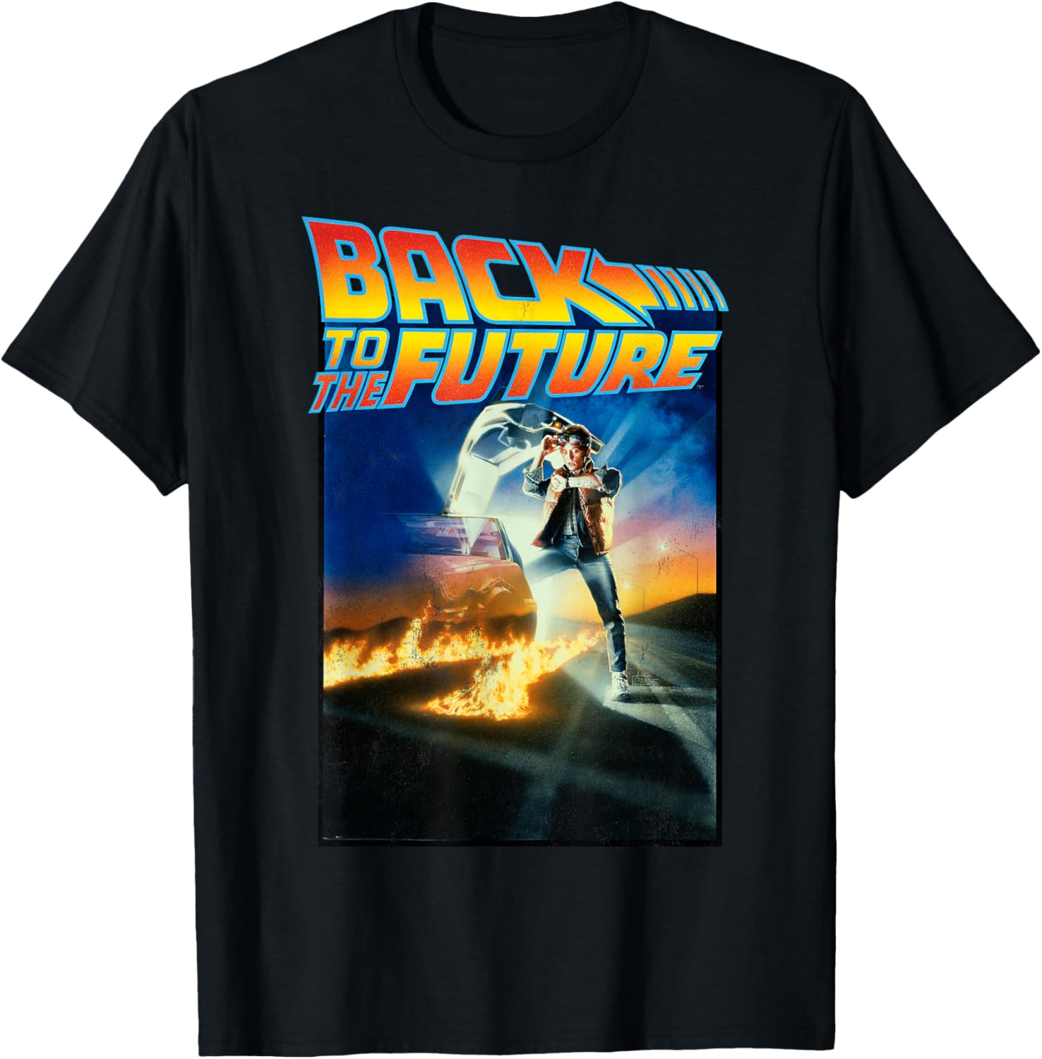 Classic Back To the Future Movie Poster T-Shirt for Fans and Collectors - 4