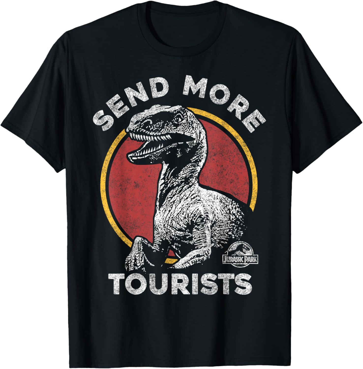 Jurassic Park Raptor T-Shirt for Tourists - Fun Dino Adventure Apparel - 6
