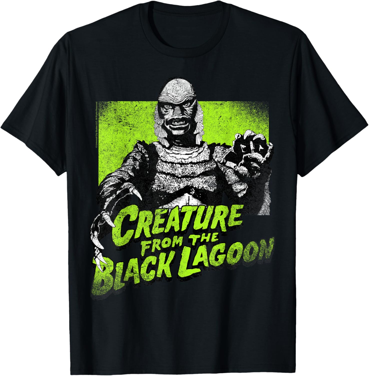 Universal Monsters Creature From The Black Lagoon Green T-Shirt for Fans - 11