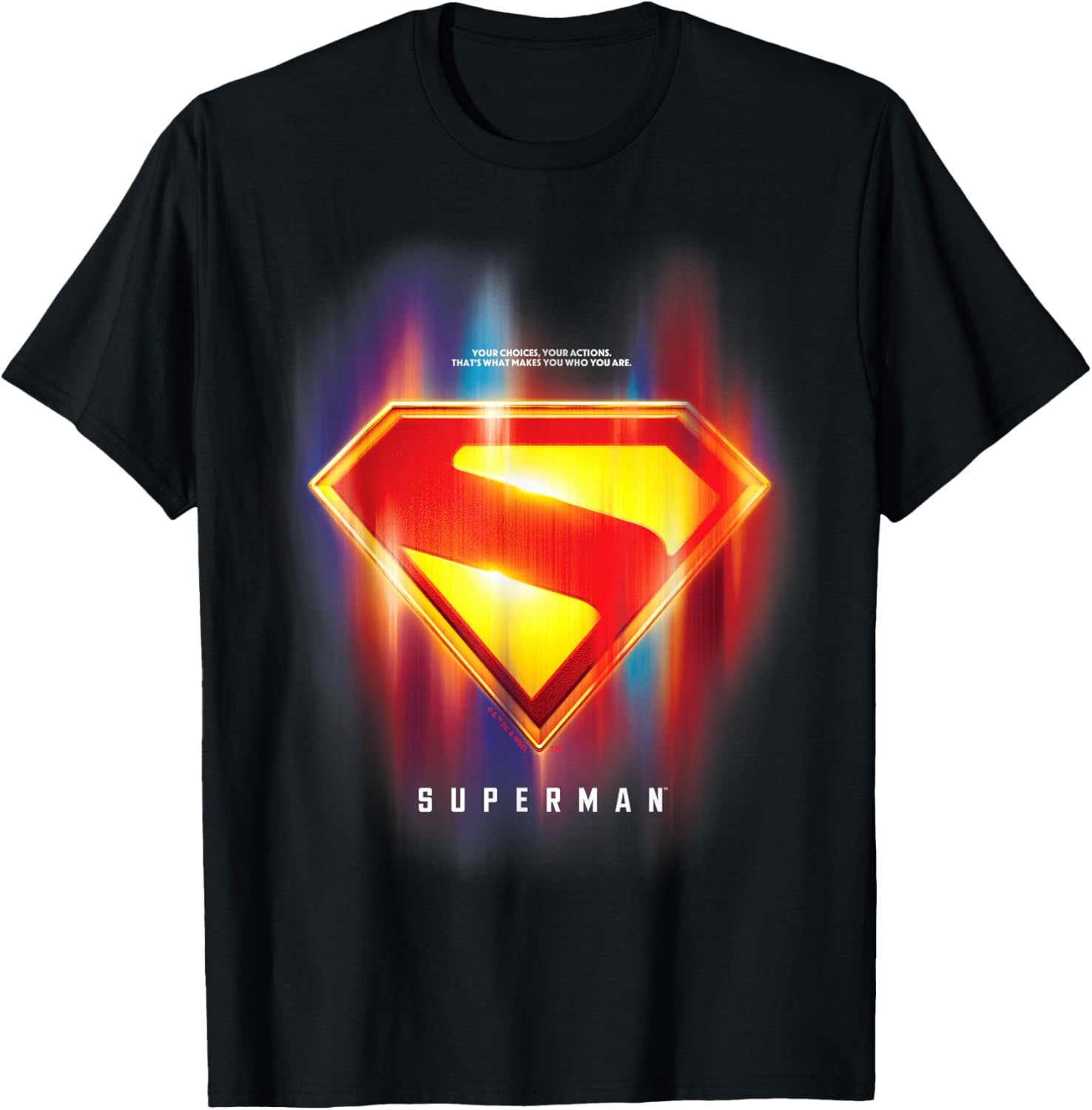 Superman 2025 Glowing Shield T-Shirt for Superhero Fans and Collectors - 1