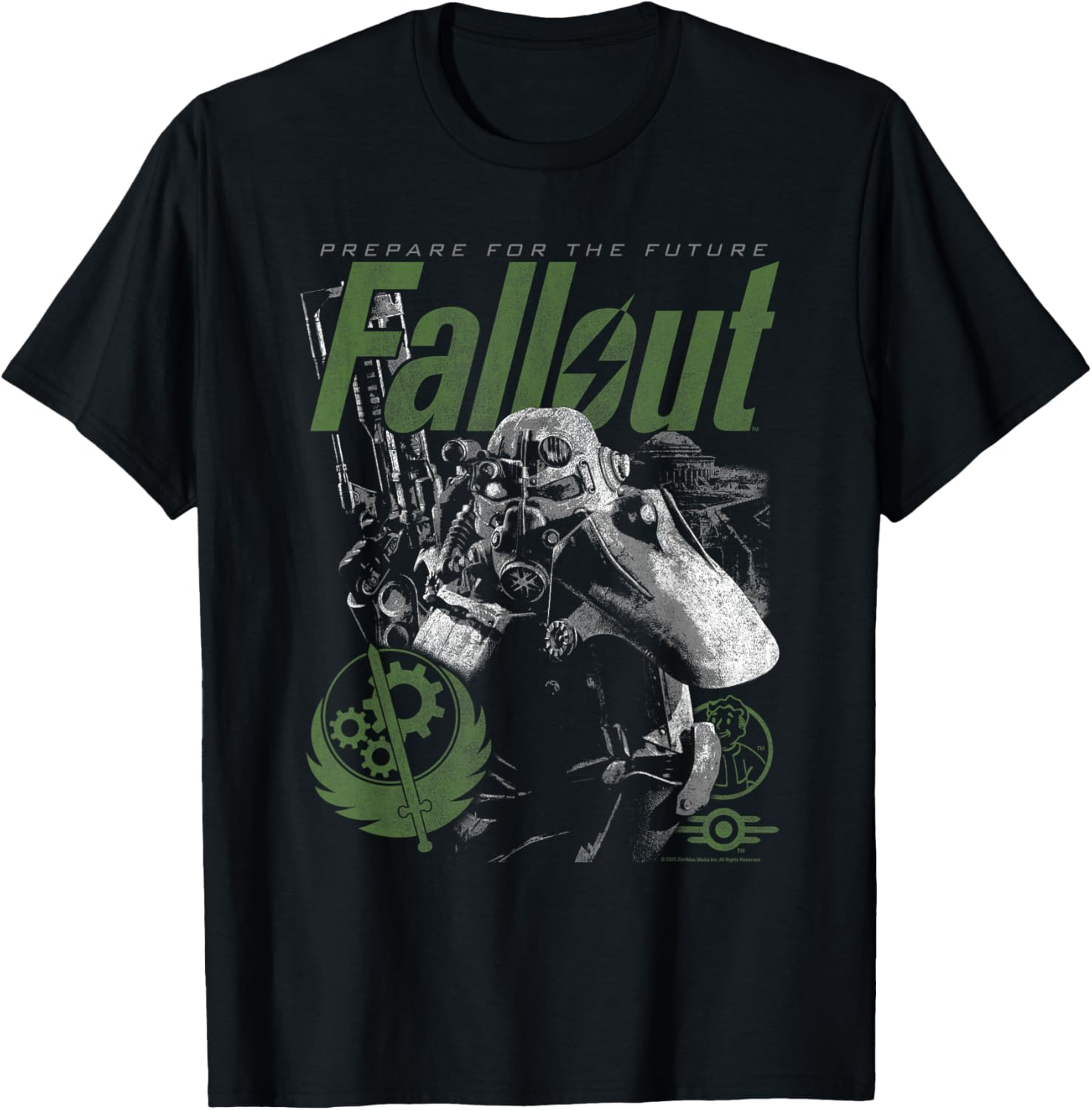 Fallout Brotherhood of Steel Armor T-Shirt for Gamers and Fans - 1