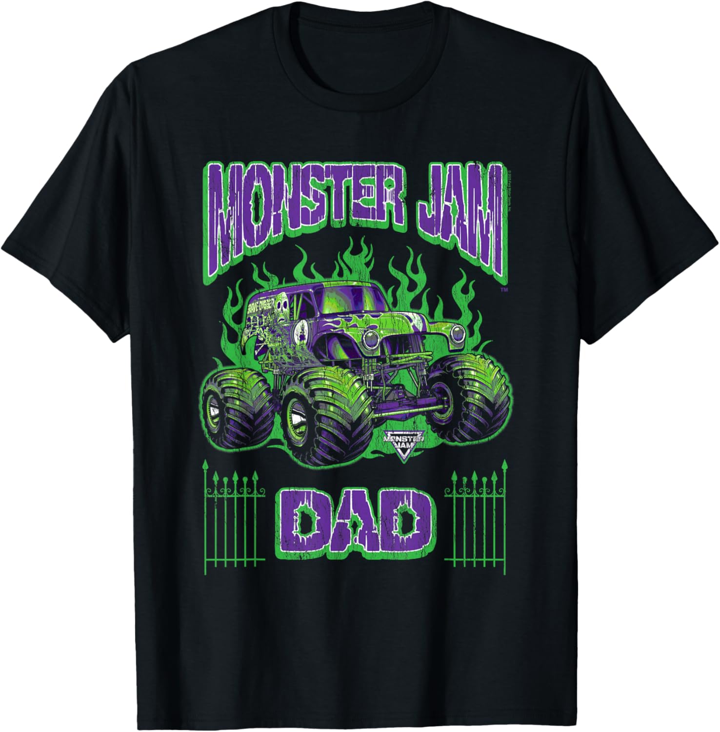 Monster Jam Grave Digger Dad Family Motorsports T-Shirt for Fans - 2
