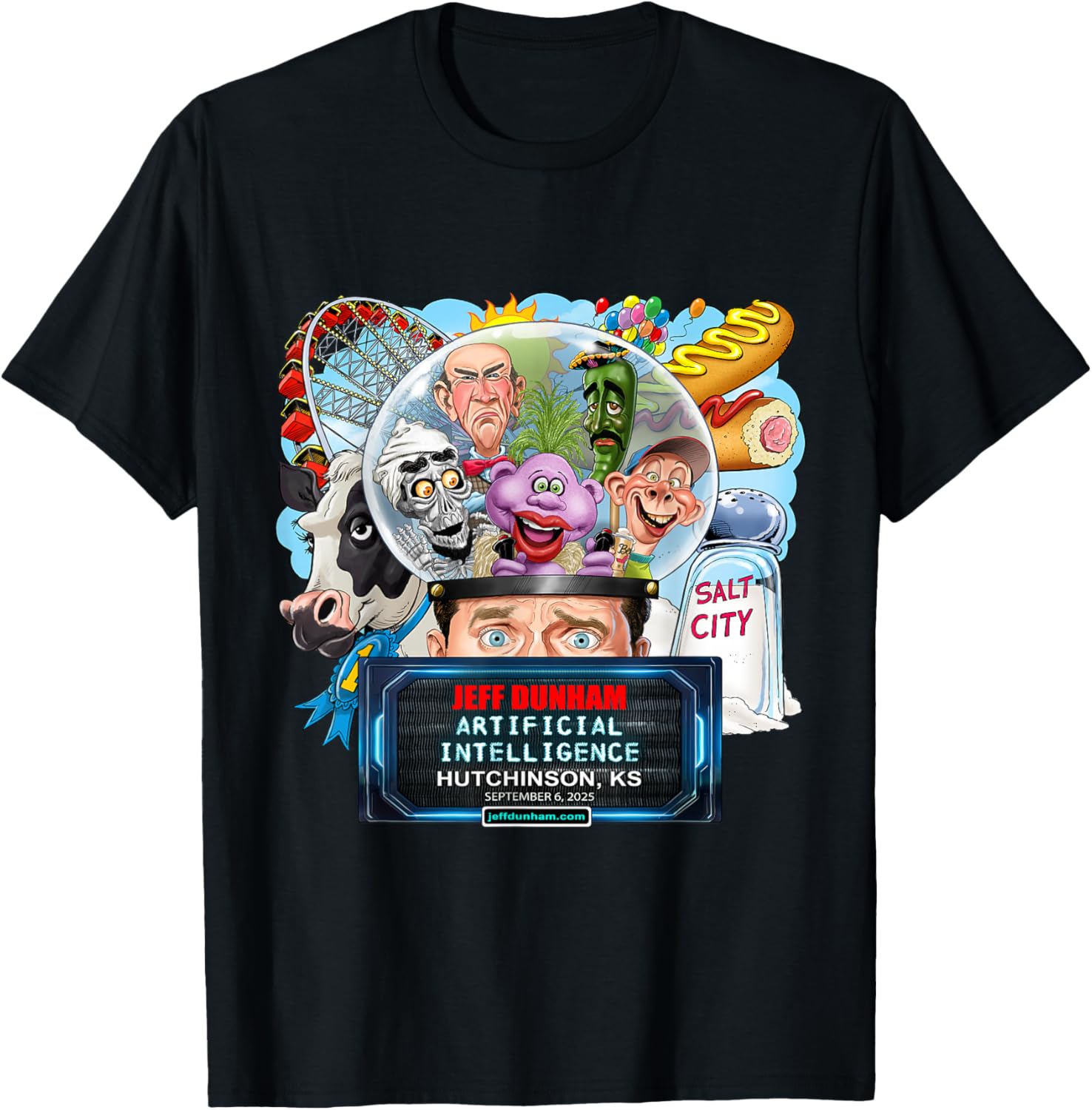 Jeff Dunham Hutchinson KS 2025 T-Shirt for Fans of Comedy and Fun - 10