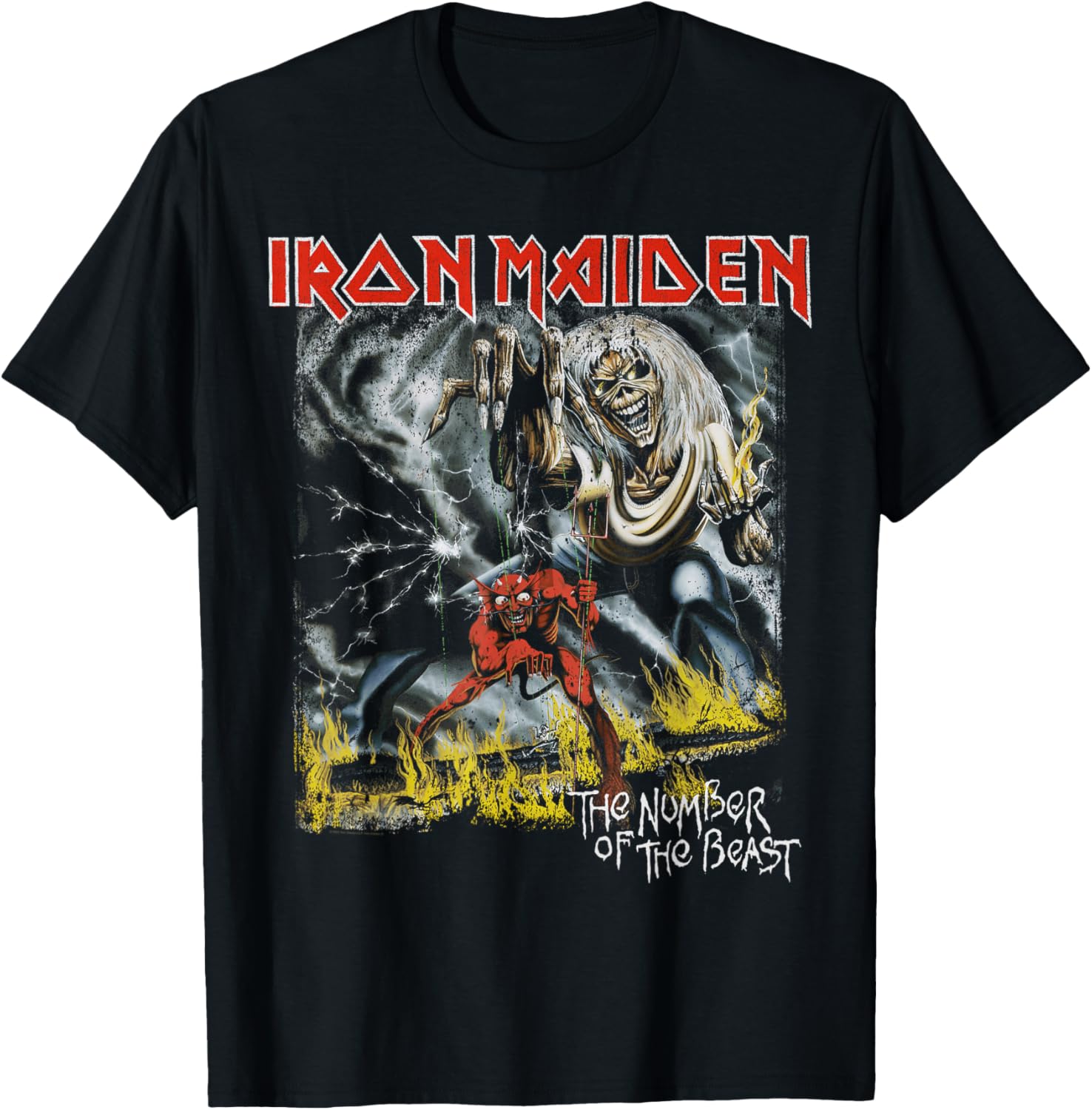 Iron Maiden Eddie Number Of The Beast T-Shirt for Fans of Heavy Metal - 1