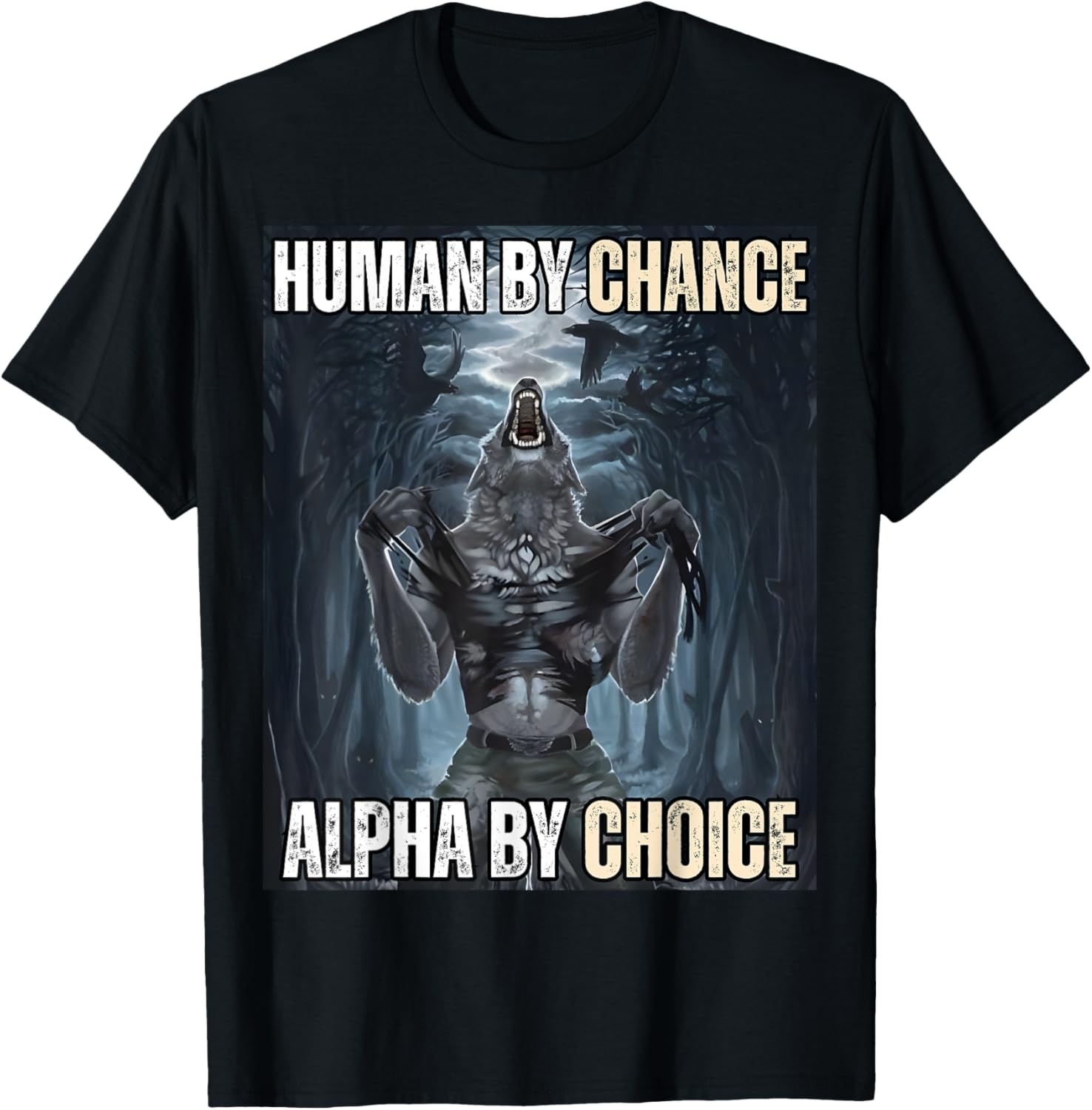 Funny Alpha Wolf Meme T-Shirt for Cool and Unique Style Fans - 24