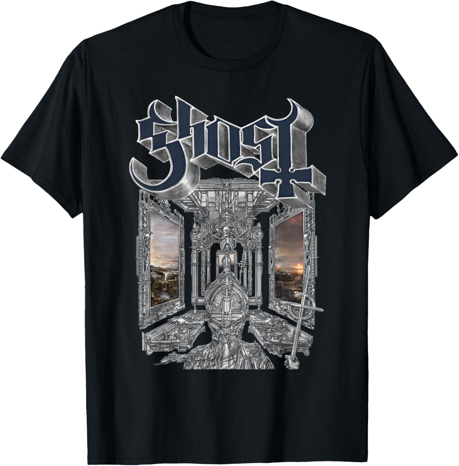 Ghost Skeleta T-Shirt for Men and Women - Fun Halloween Apparel - 1