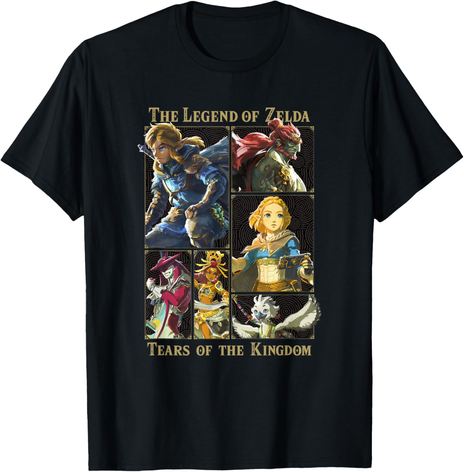 The Legend of Zelda Tears of the Kingdom Character Box Up T-Shirt - 14
