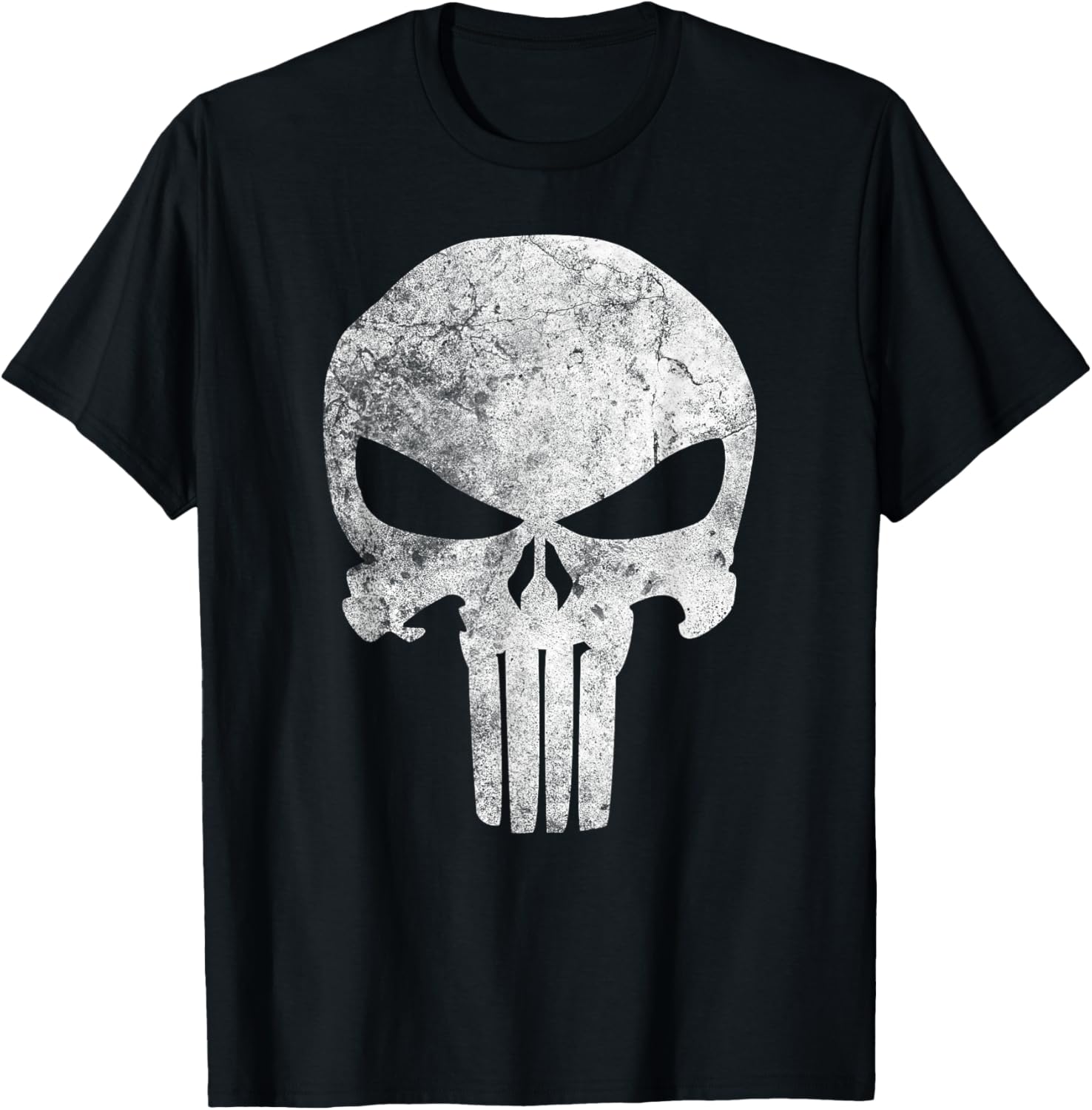 Marvel Punisher Skull Distressed T-Shirt for Fans of Comic Style - 10