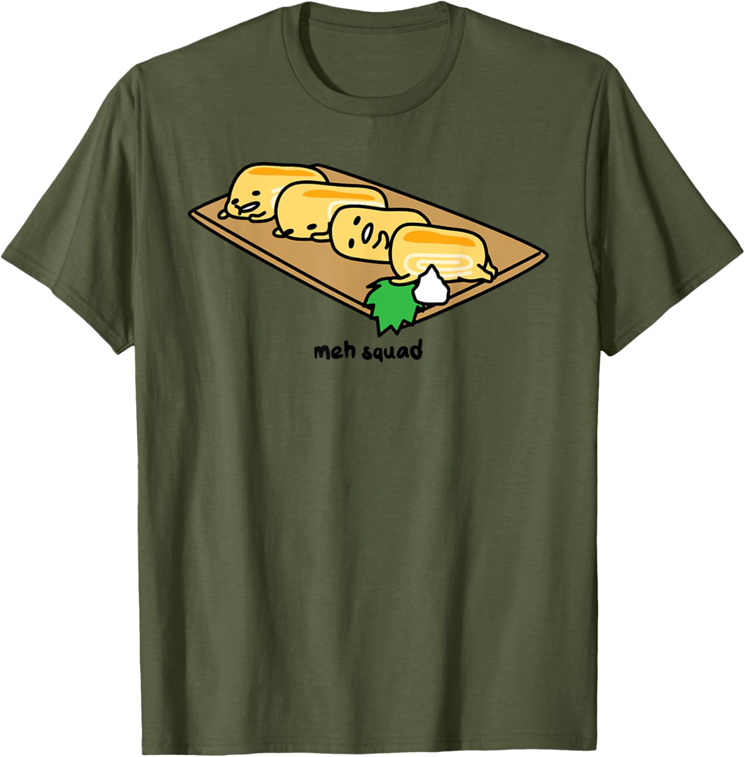 Gudetama Lazy Egg Sushi Tamagoyaki T-Shirt for Fun and Comfort - 11