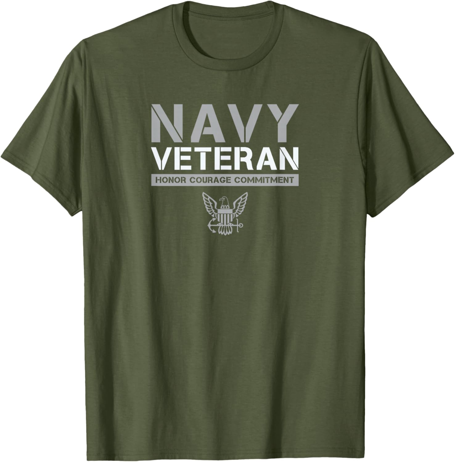 US Navy Veteran Honor Courage Commitment T-Shirt - Stylish Military Apparel - 11