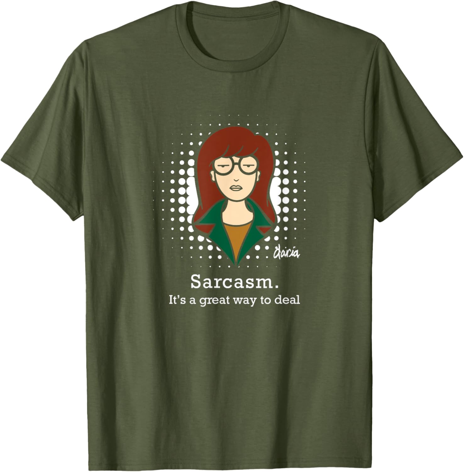 Mademark x Daria Sarcasm T-Shirt Perfect for Humor Lovers and Casual Wear - 2