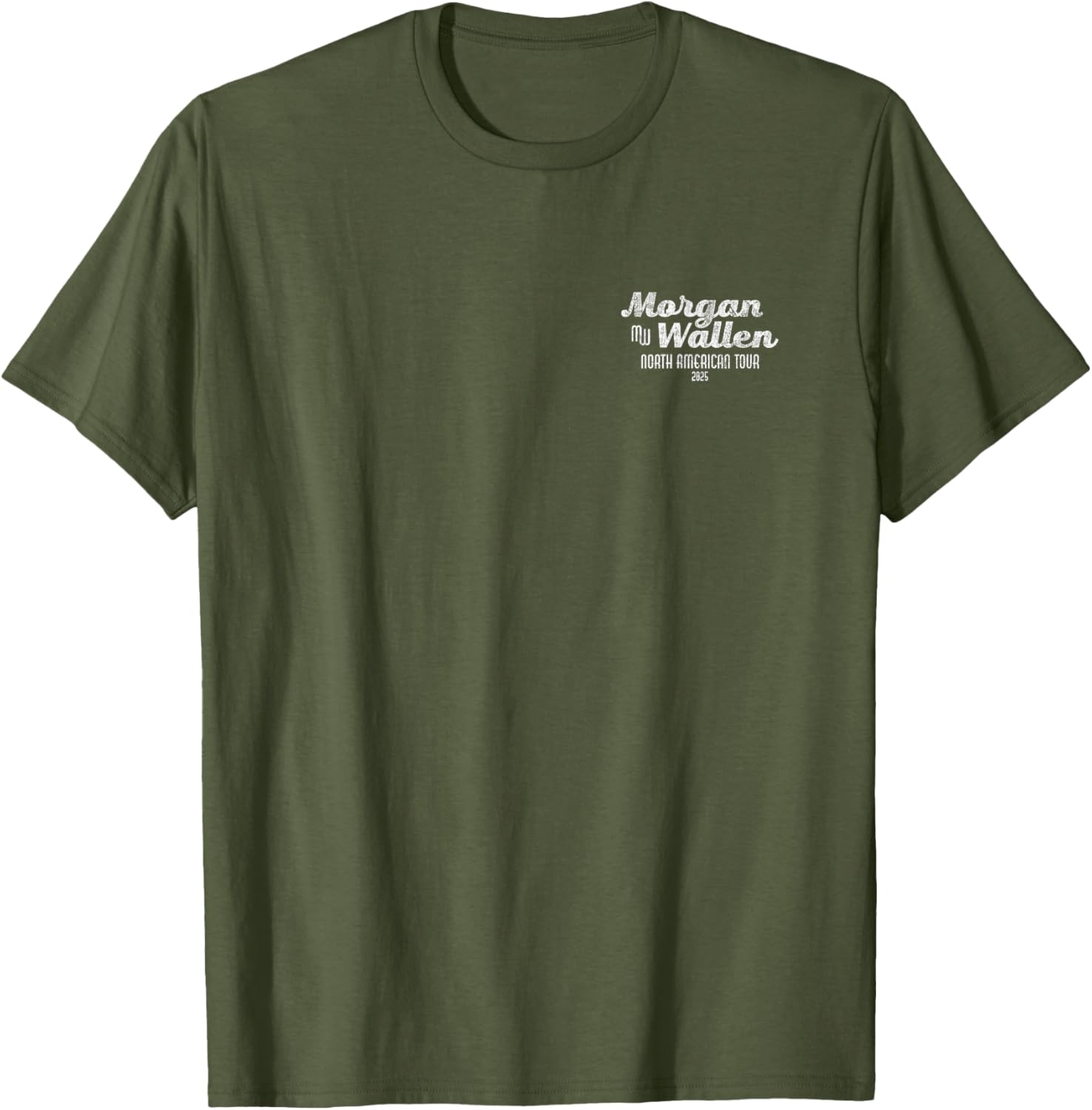 Morgan Wallen Exclusive 2025 Tour Green T-Shirt Comfortable Stylish Wear - 1