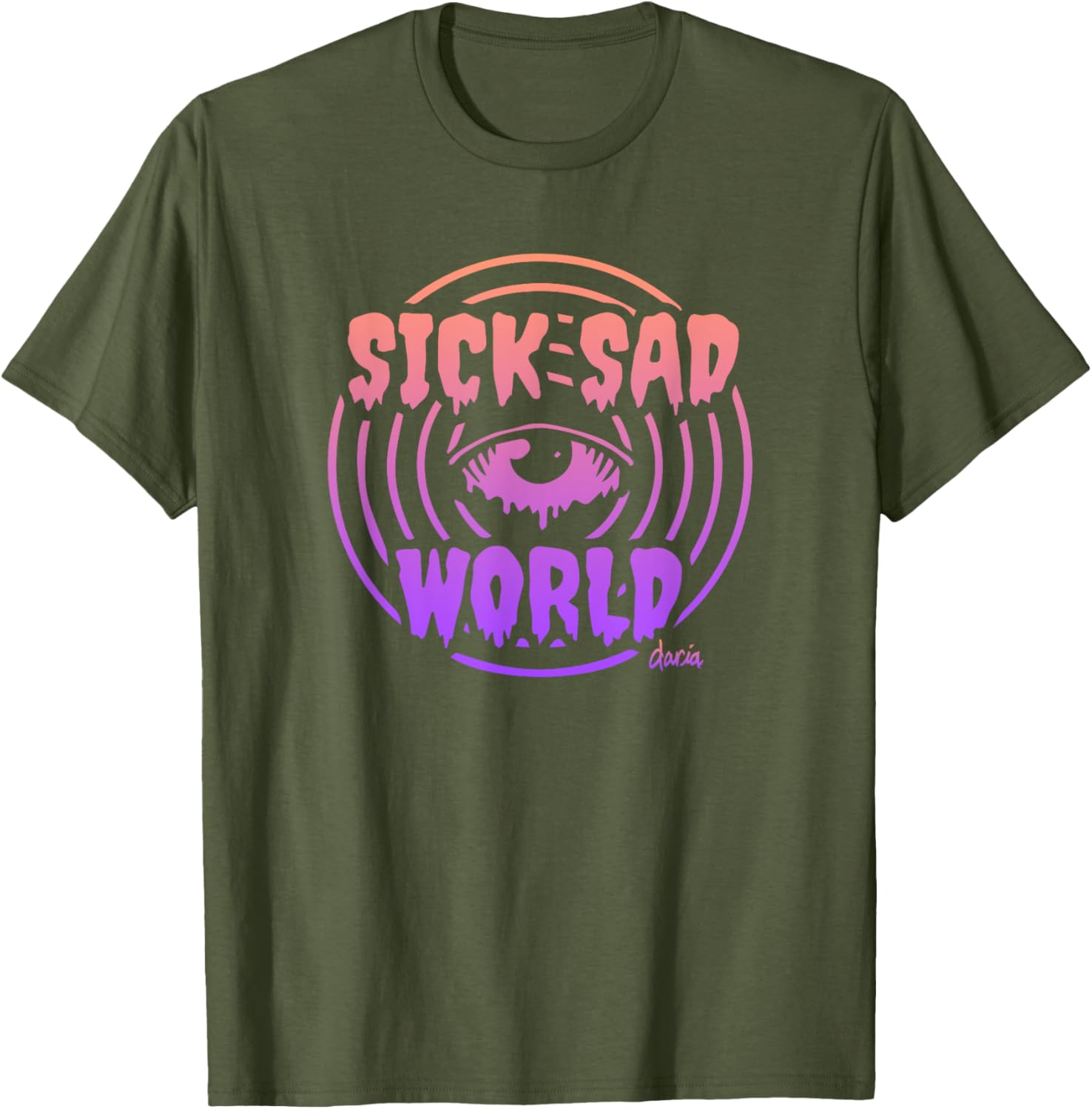 Mademark x Daria Sick Sad World Gradient T-Shirt for Trendy Fashion Lovers - 9