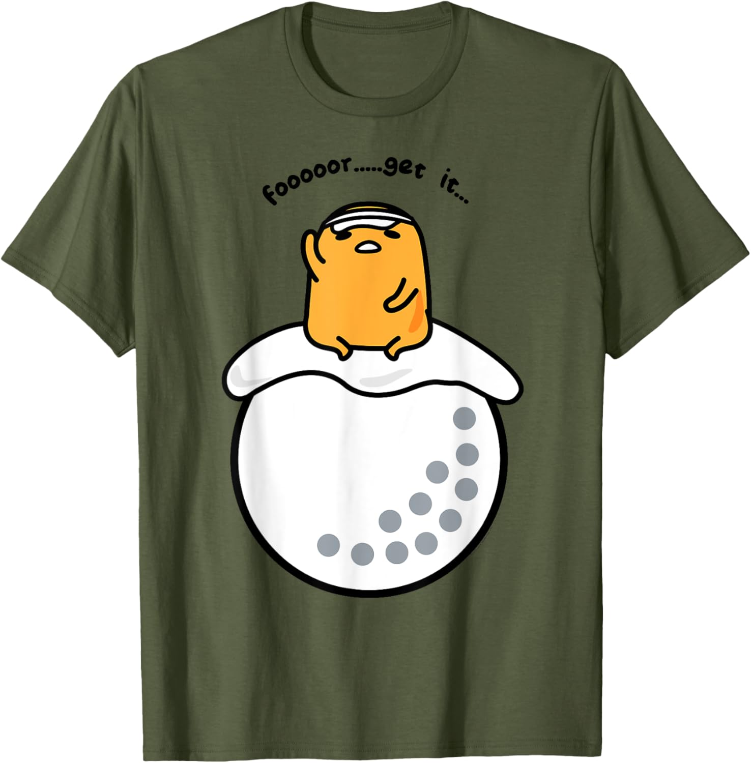 Gudetama Golf Fore Forget It T-Shirt for Fun Golf Lovers and Fans - 21