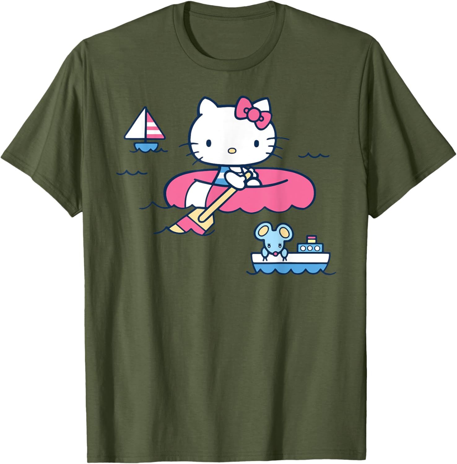 Hello Kitty Summer Boat T-Shirt for All Ages - Fun & Stylish Apparel - 2