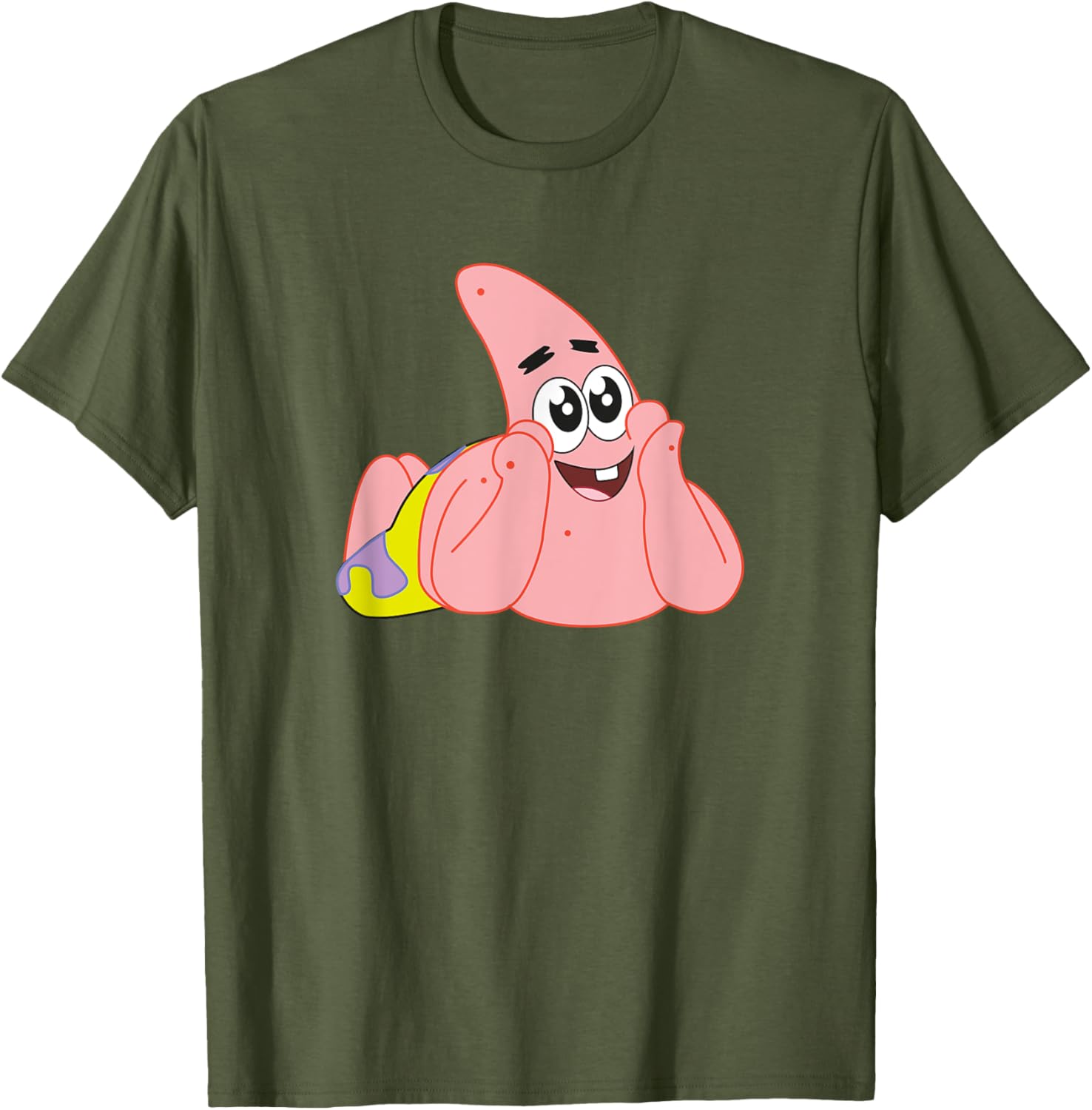 Mademark x SpongeBob Patrick Star Feelin Cute T-Shirt for Fun Style - 12