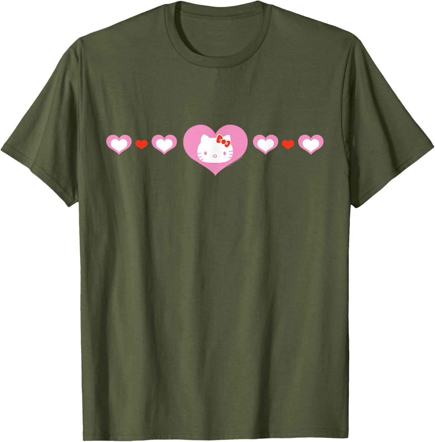 Cute Hello Kitty Hearts T-Shirt for Kids and Adults - Fashionable Apparel - 20