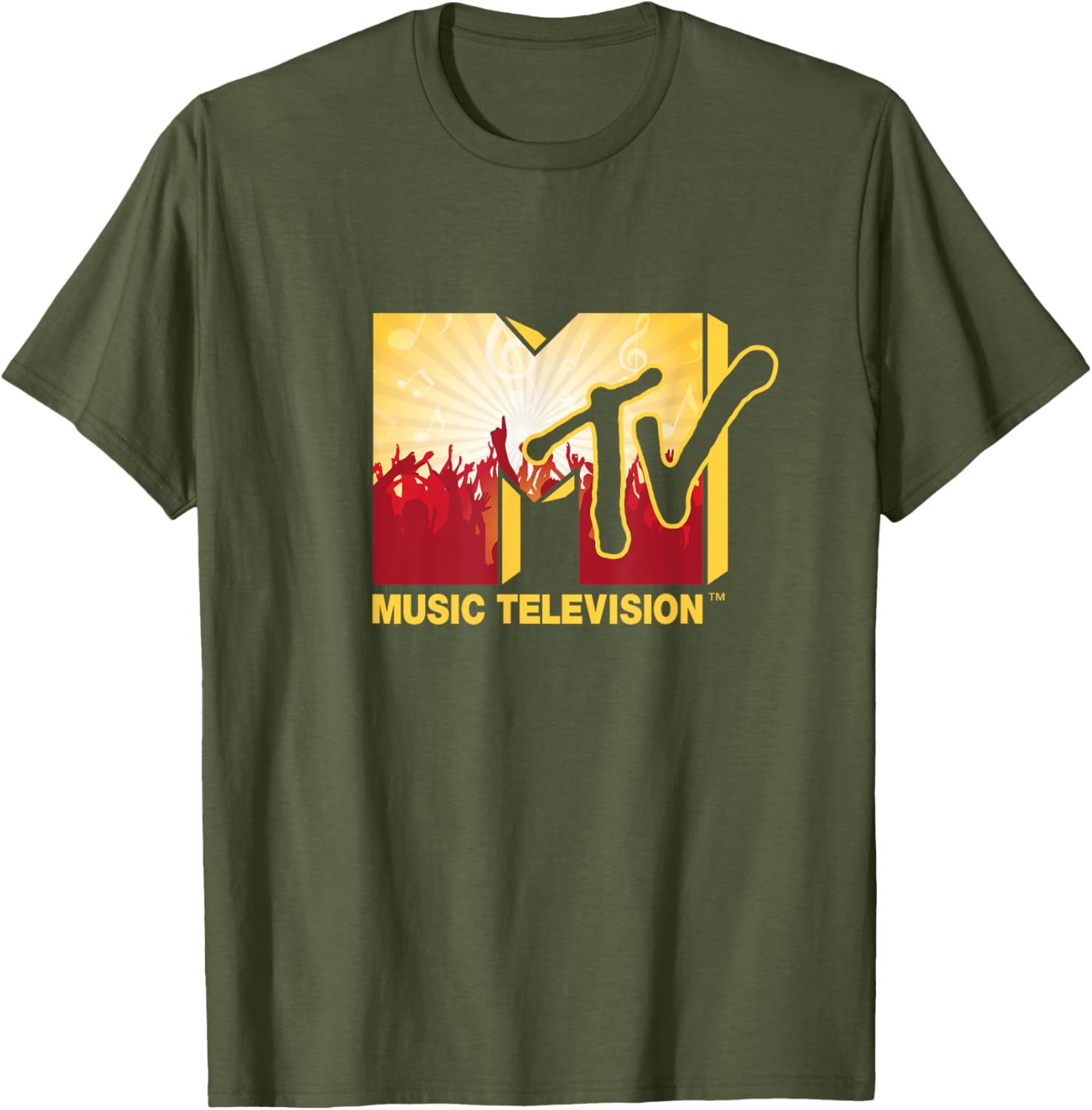 Mademark x MTV Official Logo T-Shirt with Cheerful Party Music Crowd - 9