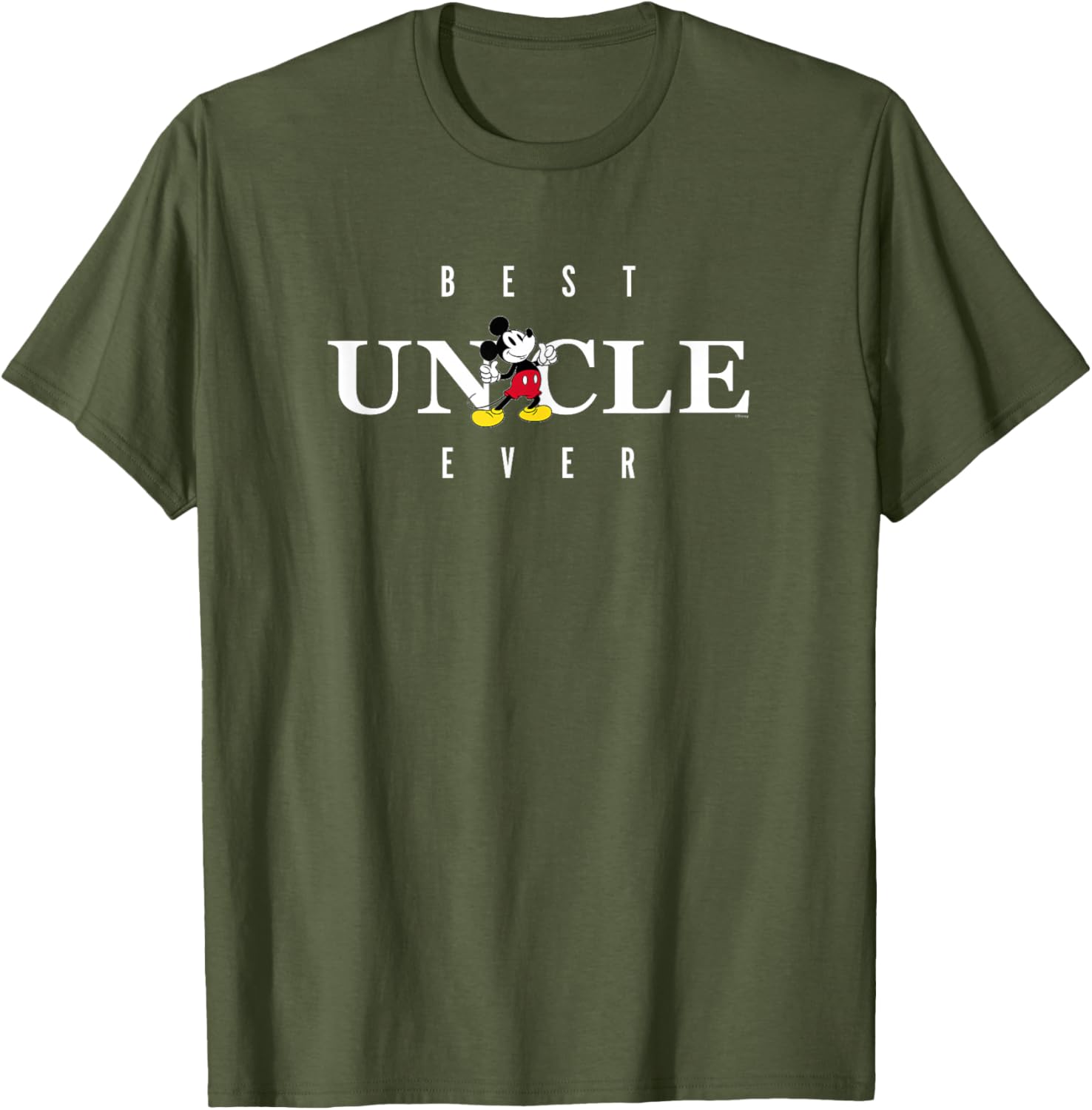 Disney Mickey Mouse Best Uncle Ever T-Shirt for Father's Day Gifts - 1