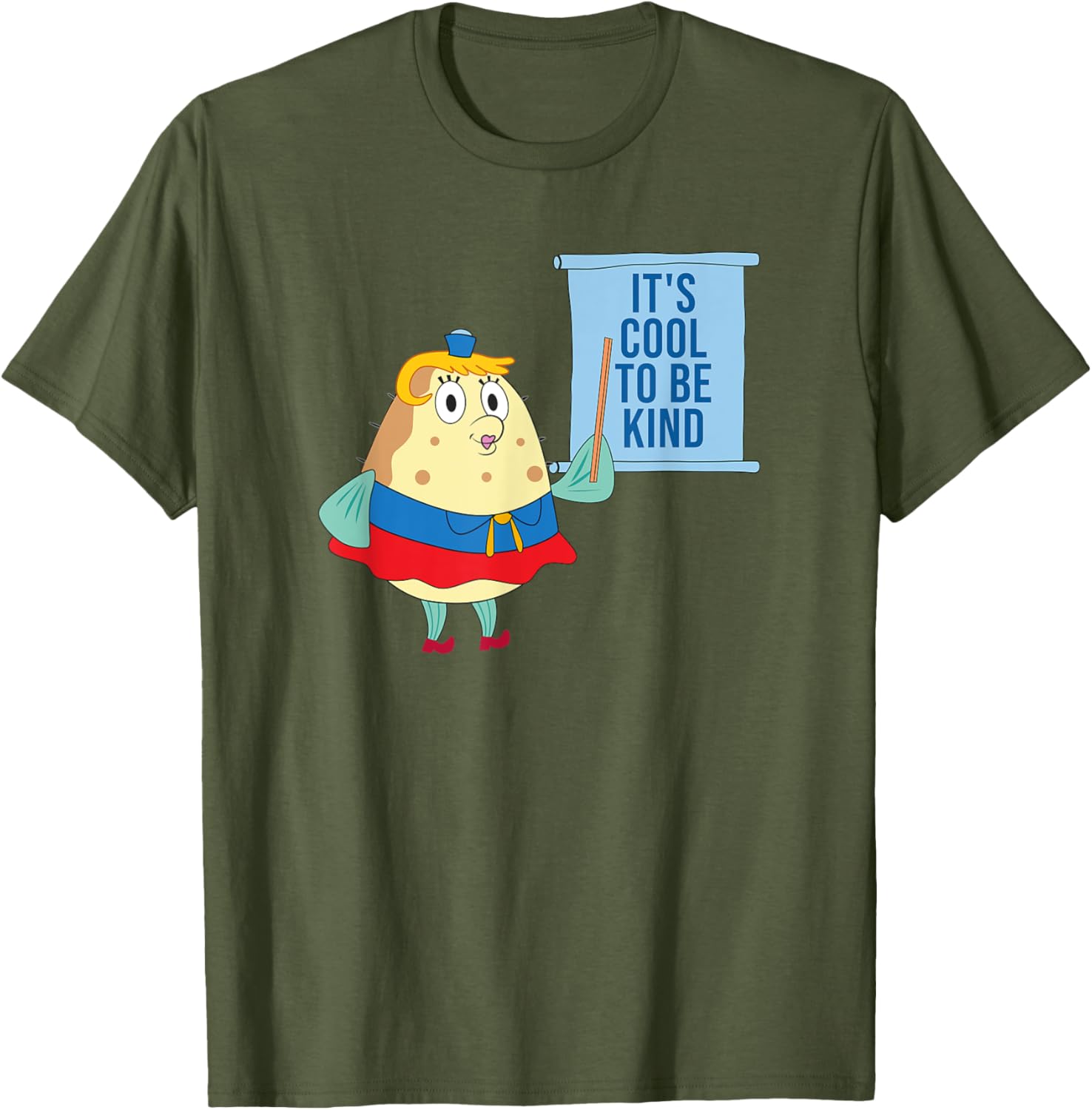 Mademark x SpongeBob Mrs. Puff Kindness is Cool T-Shirt for Fun Fans - 1