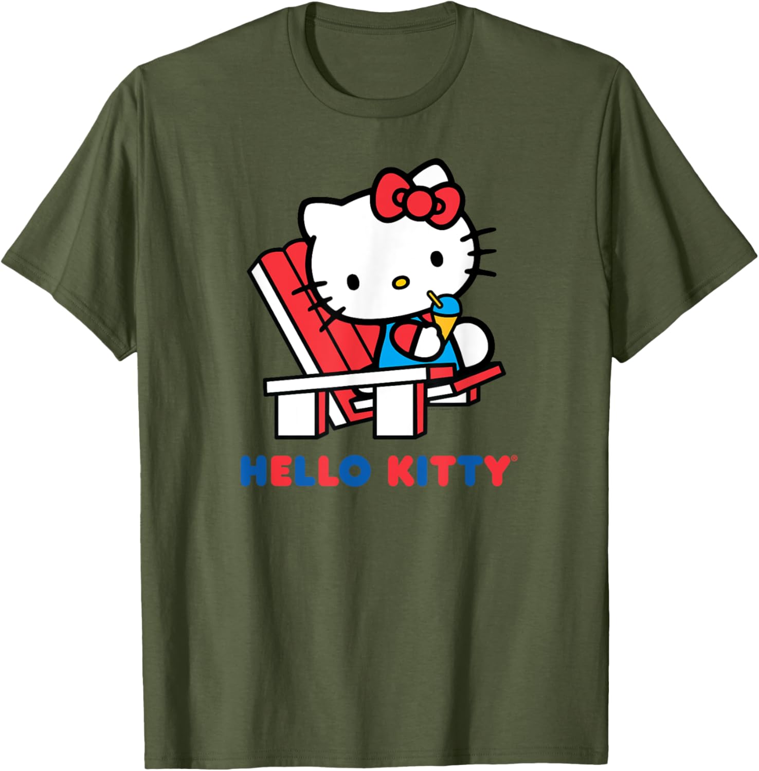 Hello Kitty Snow Cone Summer T-Shirt for Men, Women, Girls, and Kids - 18