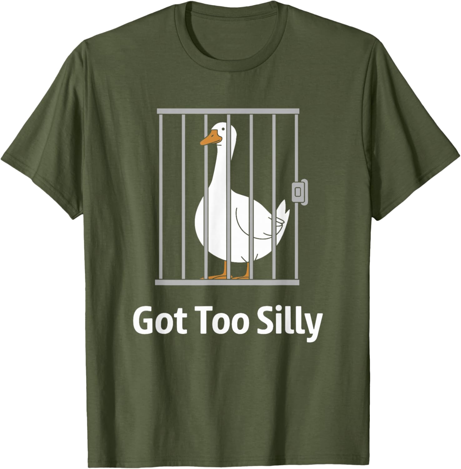 Funny Goose Pun T-Shirt for Animal Lovers – Got Too Silly Humor Shirt - 1