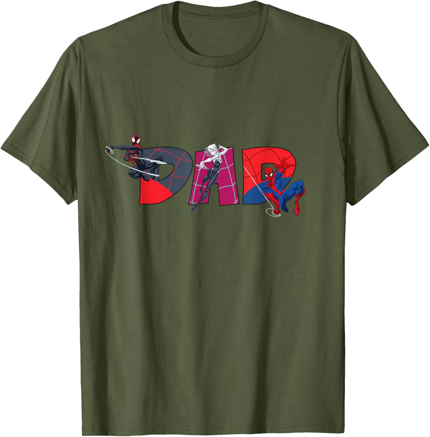Marvel Spider-Man Trio Dad T-Shirt Perfect for Father's Day and Family Trips - 23