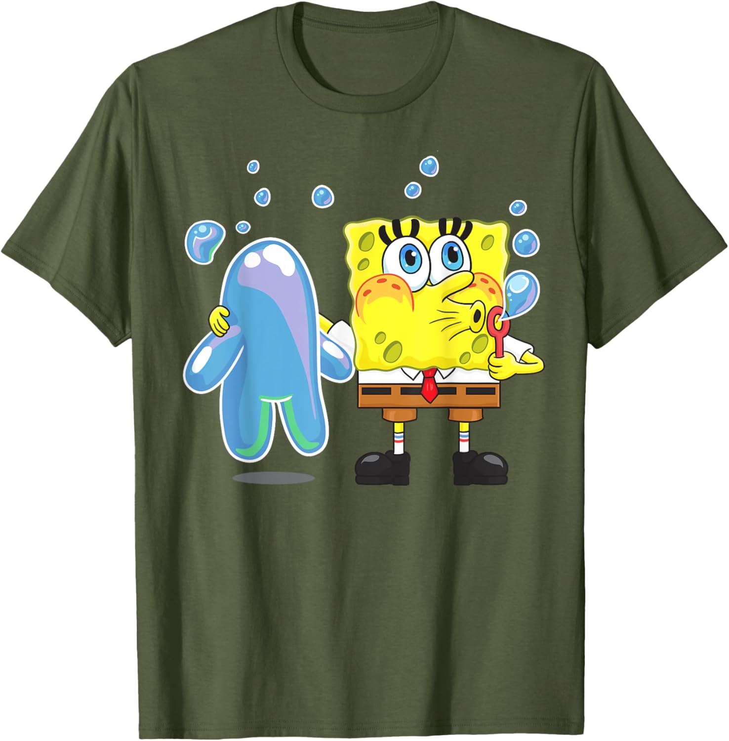 Mademark x SpongeBob SquarePants Bubble Technique T-Shirt for Fun Style - 6