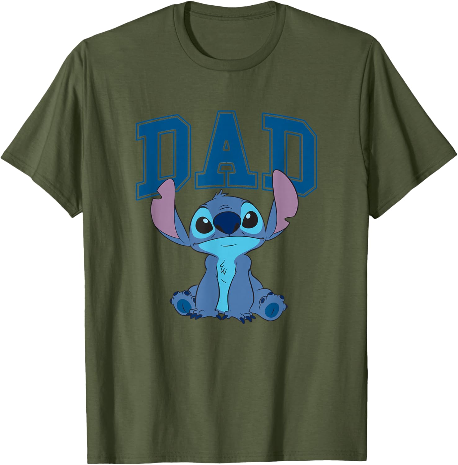 Disney Lilo & Stitch Vintage Dad Cool Stitch Collegiate Logo T-Shirt - 2