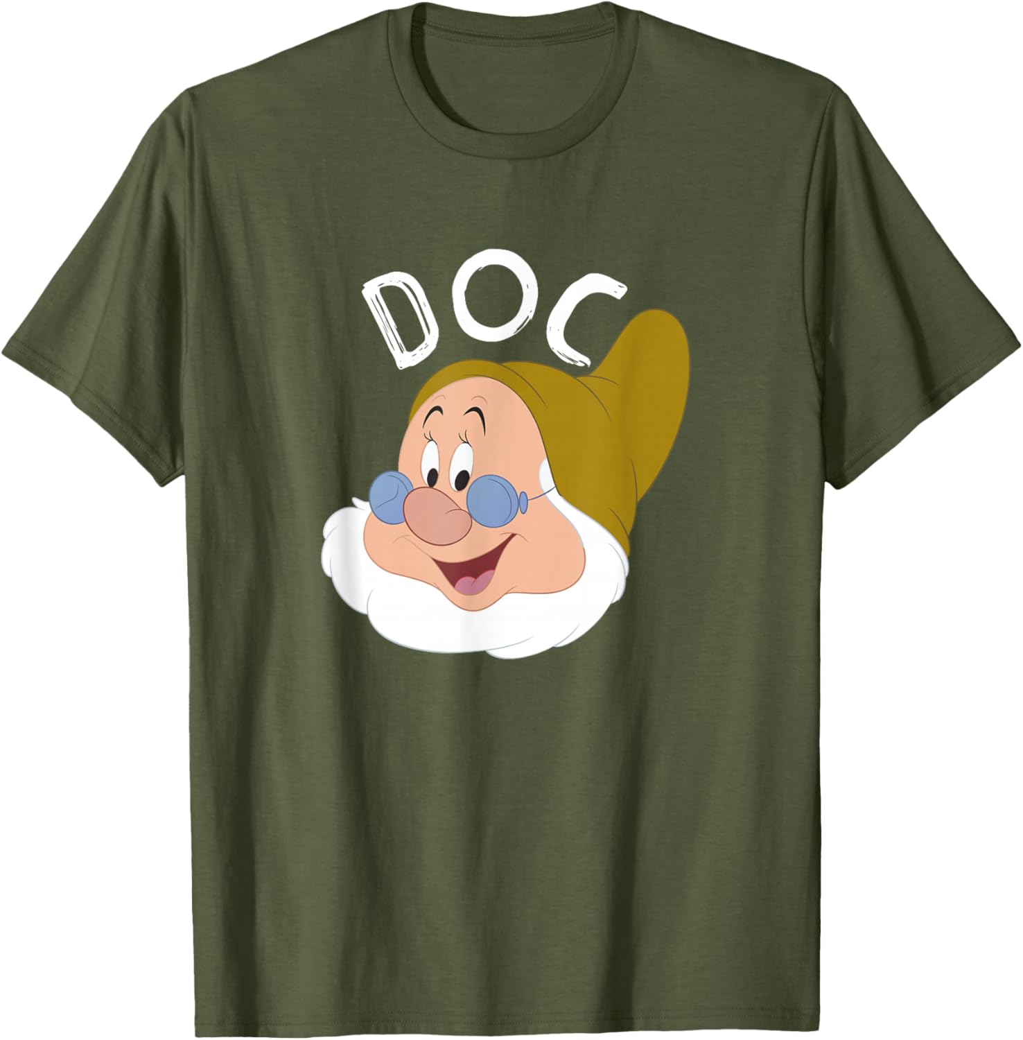 Disney Snow White Doc Face T-Shirt for Kids and Adults - Cute Graphic Tee - 10