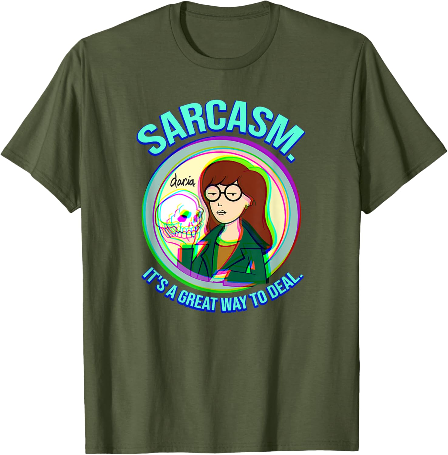 Mademark x Daria Sarcasm Graphic Tee for Casual Style and Humor - 10