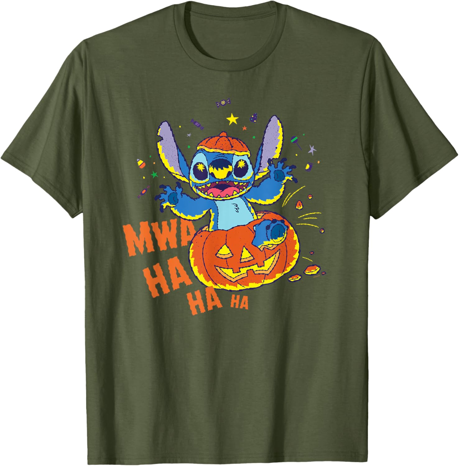 Disney Stitch Jack-o’-Lantern Surprise Halloween T-Shirt for Fun Celebrations - 19
