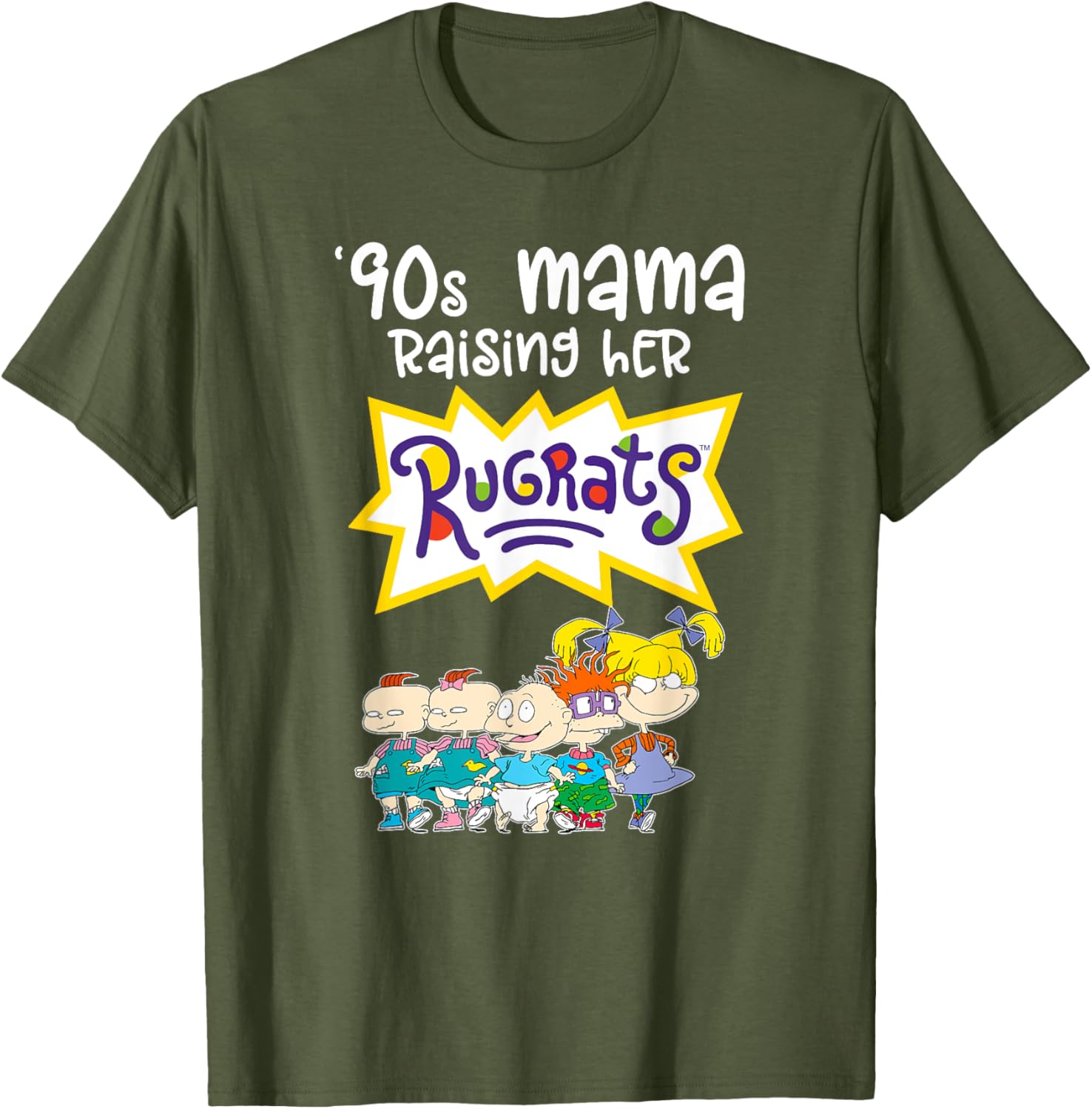 Mademark x Rugrats 90s Mama Raising Her Rugrats Full Gang T-Shirt - 2