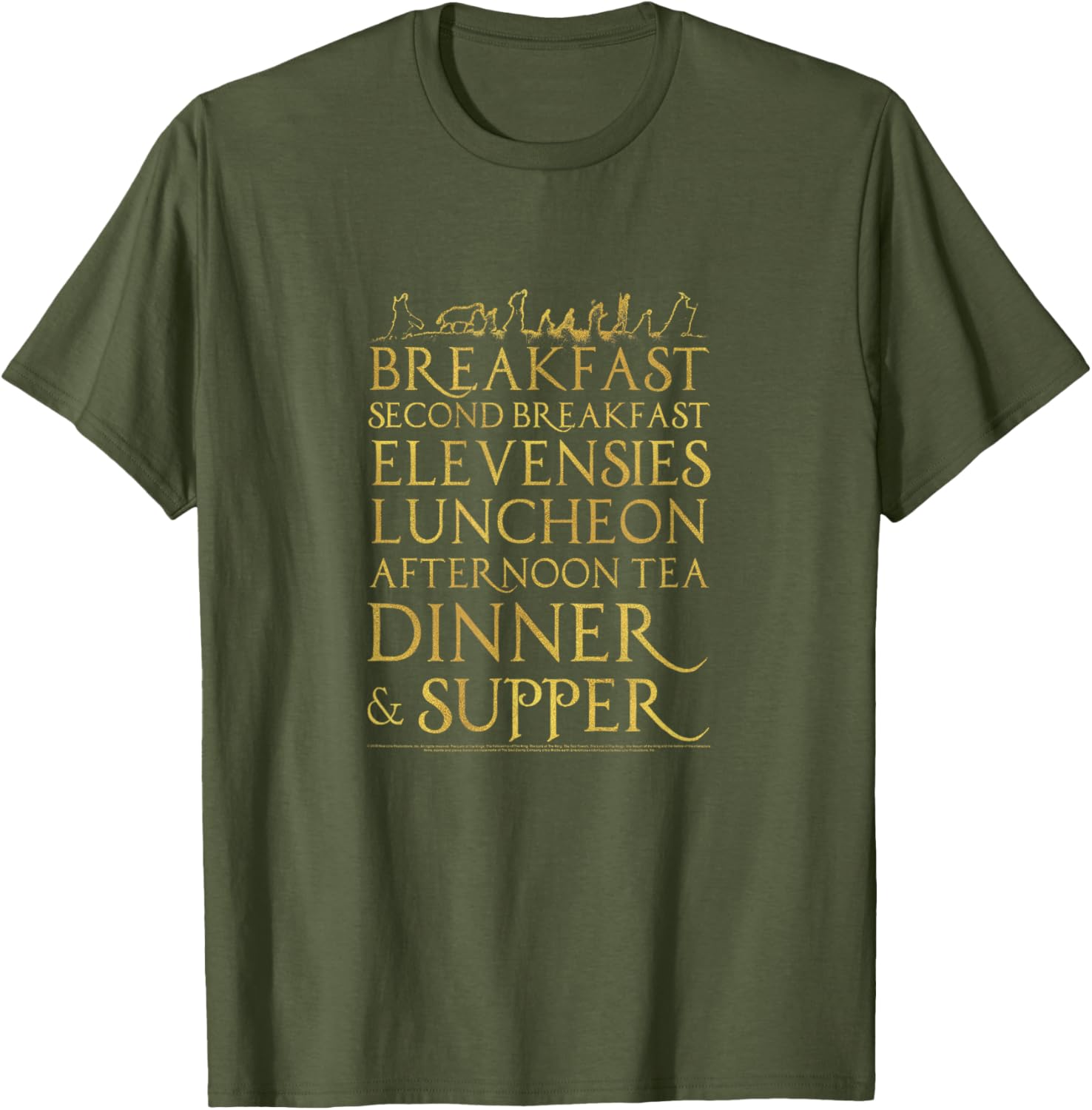 Lord of the Rings Breakfast Second Breakfast T-Shirt for Fans and Hobbits - 6