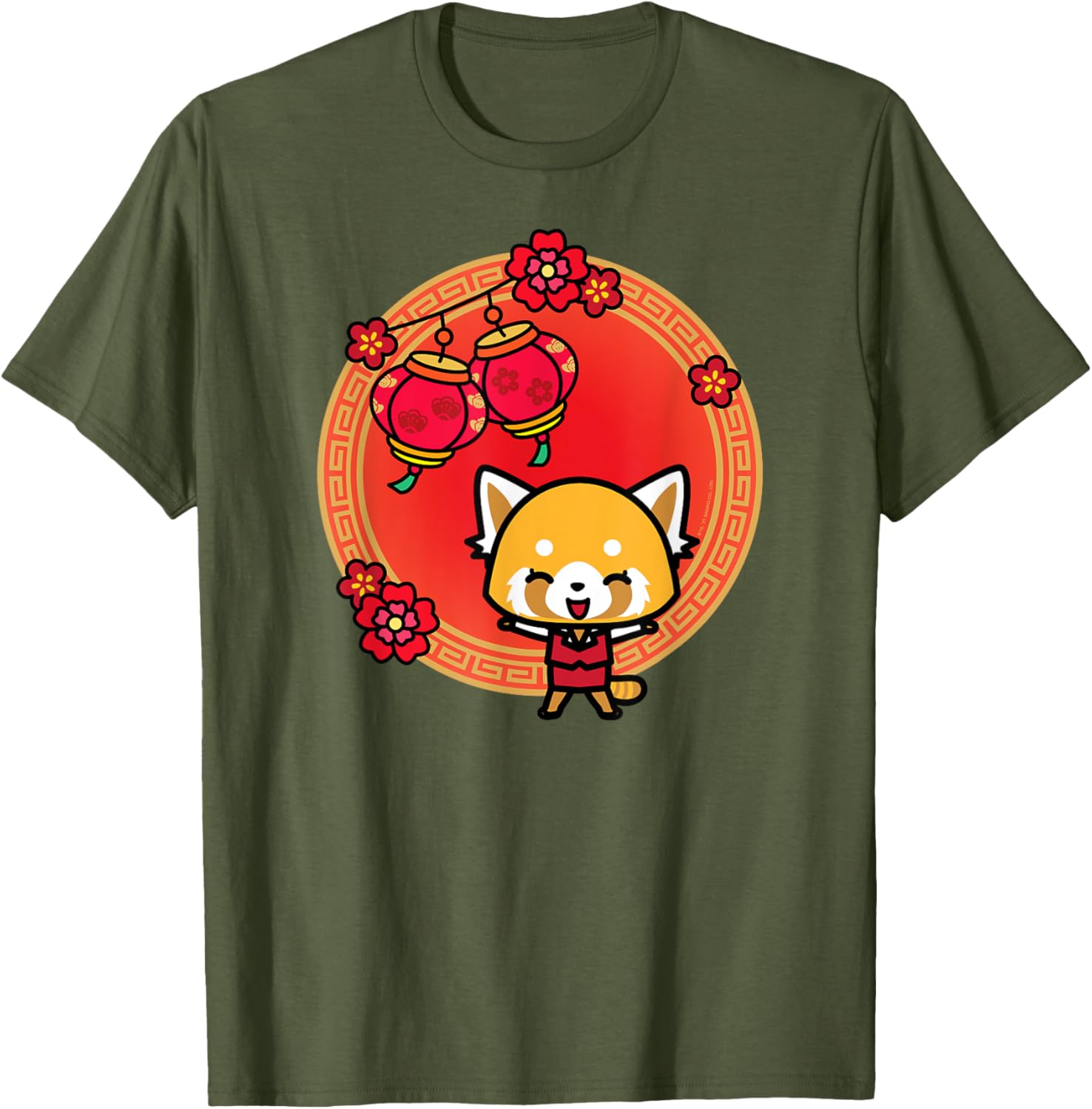 Aggretsuko Lunar New Year T-Shirt Fun Festive Design for Fans - 1