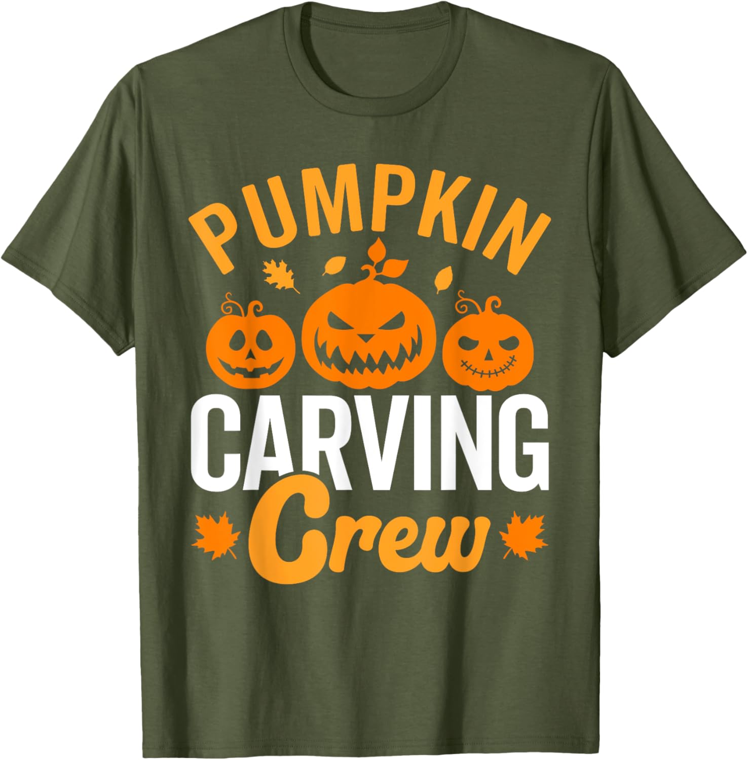 Family Matching Pumpkin Carving Crew Halloween T-Shirt for Fun Celebrations - 1