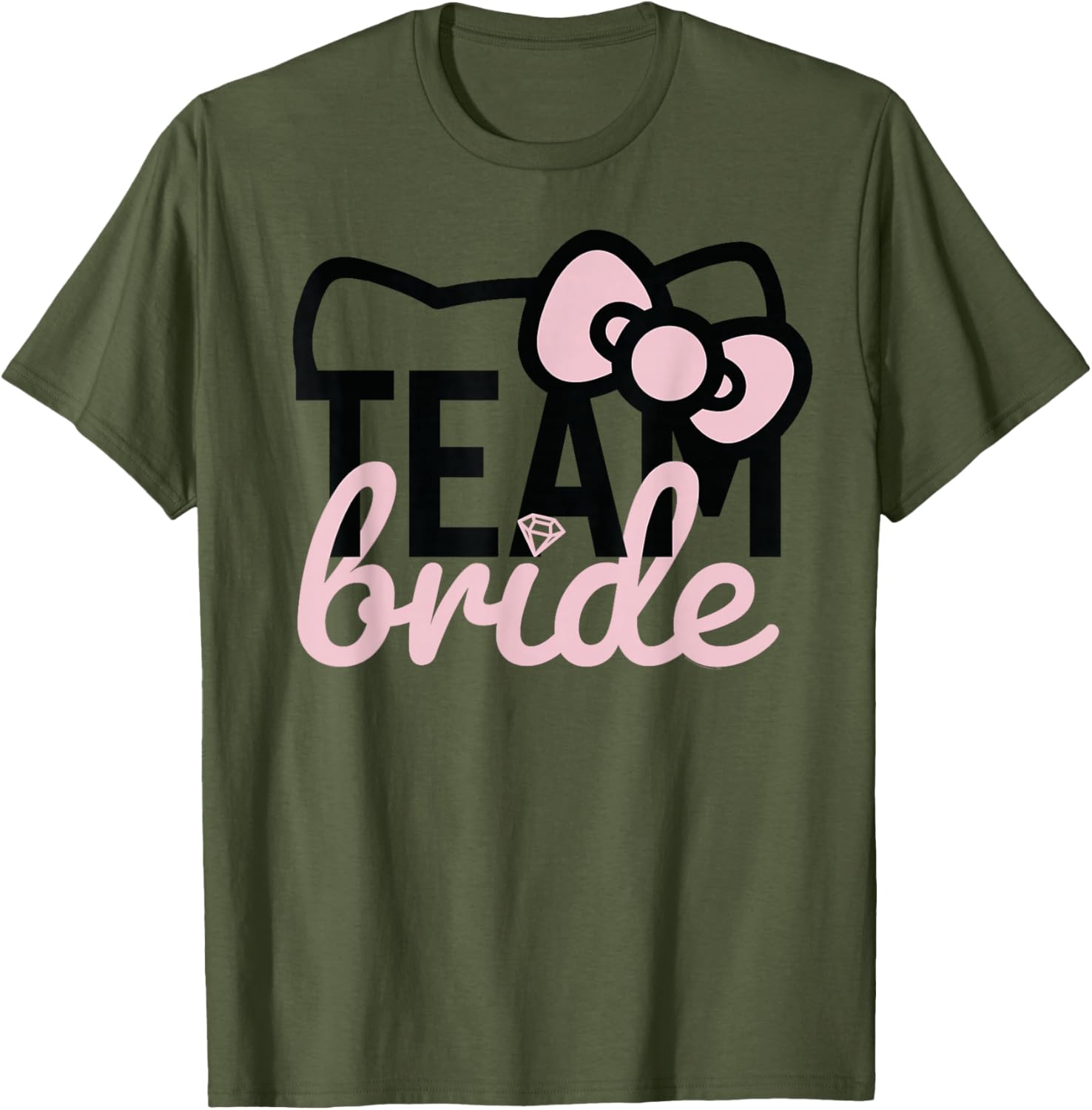 Hello Kitty Team Bride Bridesmaid T-Shirt for Fun Bridal Parties - 19