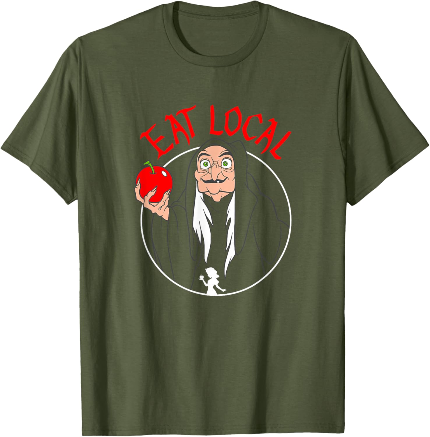 Disney Snow White Evil Queen Apple T-Shirt for Fans of Fairy Tales - 11