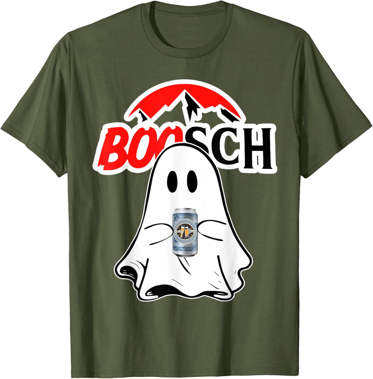Funny Ghost Beer Drinking T-Shirt for Halloween Party - Unisex Design - 6