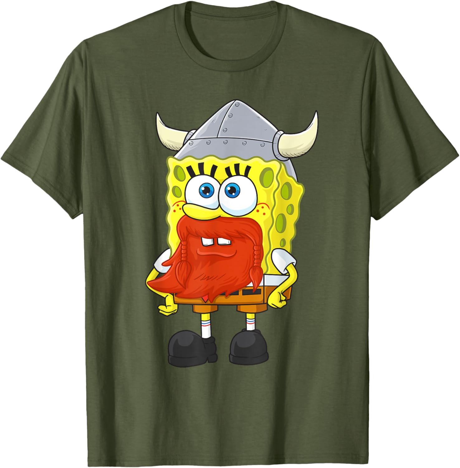 Mademark SpongeBob Happy Leif Erikson Day T-Shirt for Fun Celebrations - 3