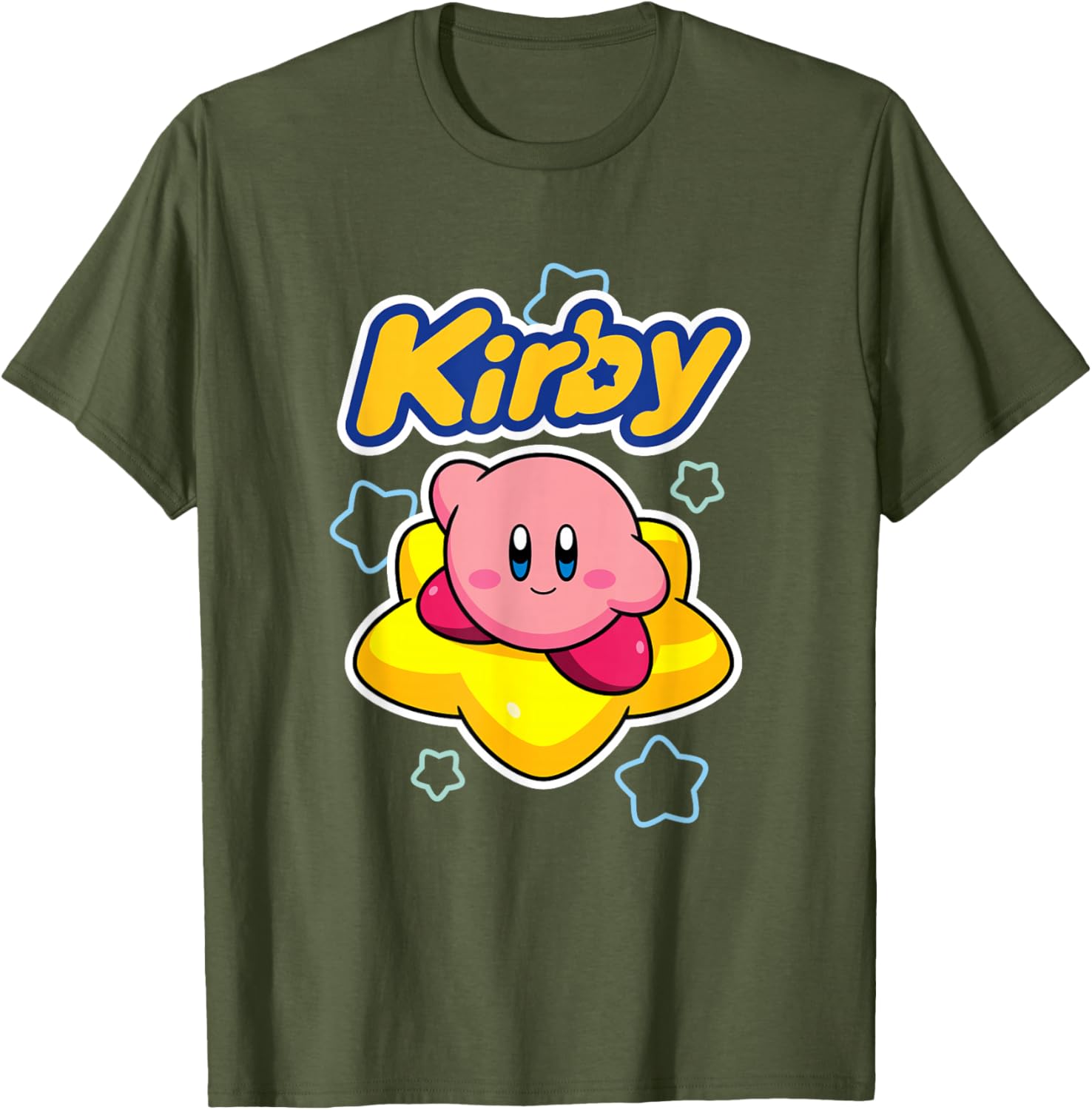 Kirby Big Star Surfing Portrait T-Shirt for Fans of Nintendo Adventure - 18