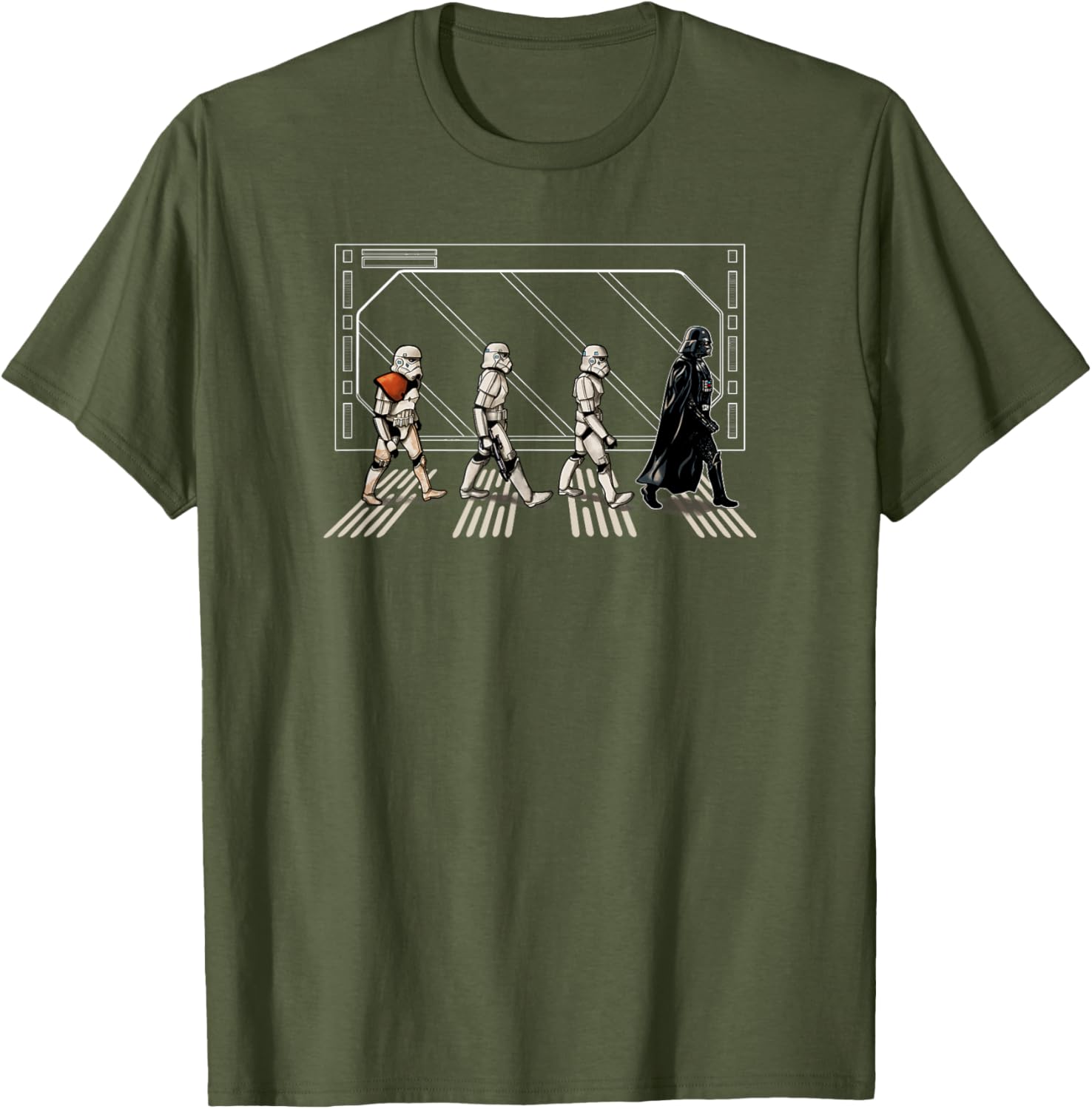 Star Wars Darth Vader and Stormtroopers Abbey Road T-Shirt for Fans - 14