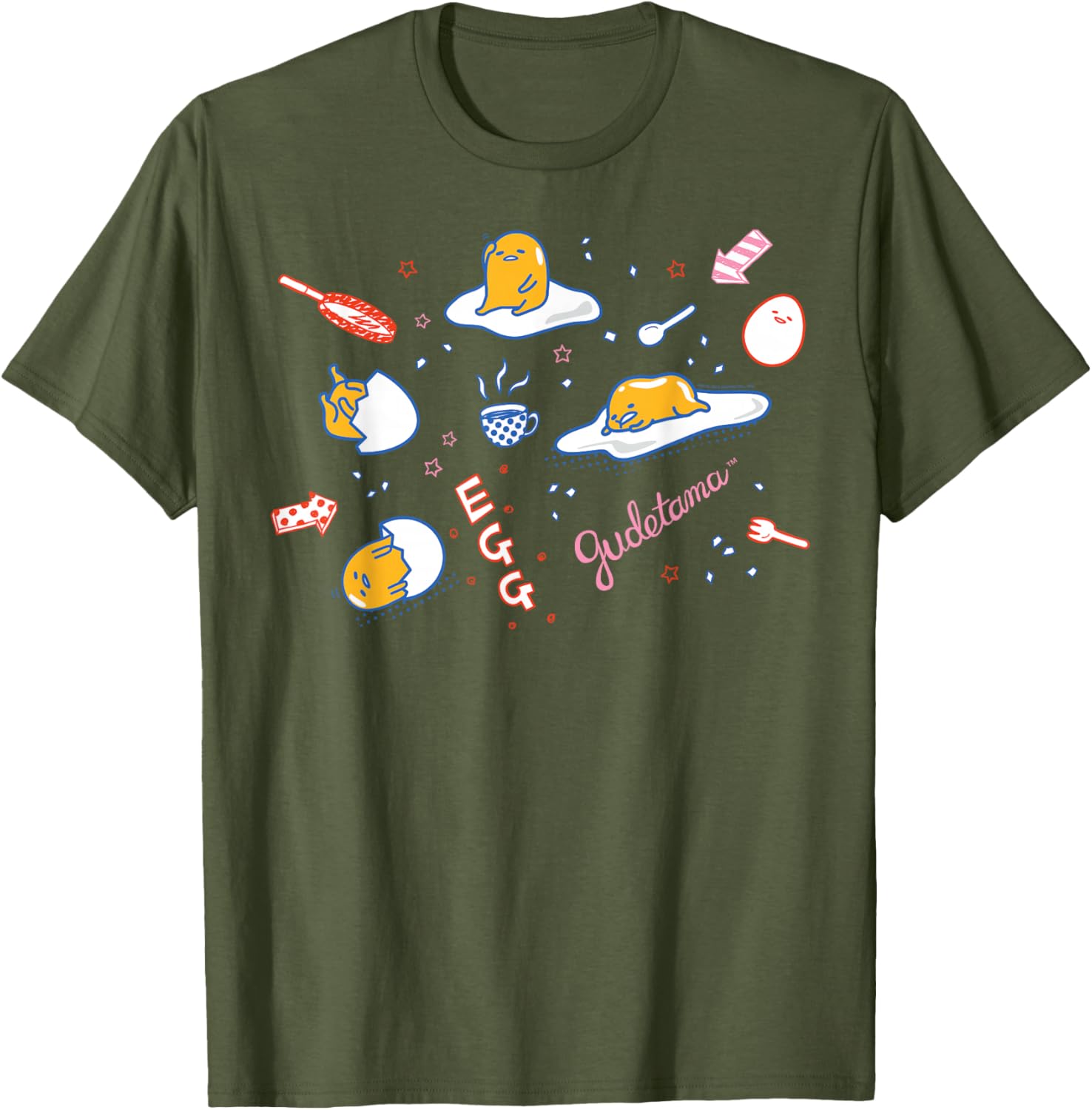 Gudetama Doodle T-Shirt Cute & Comfy for Fans of Lazy Egg Design - 15
