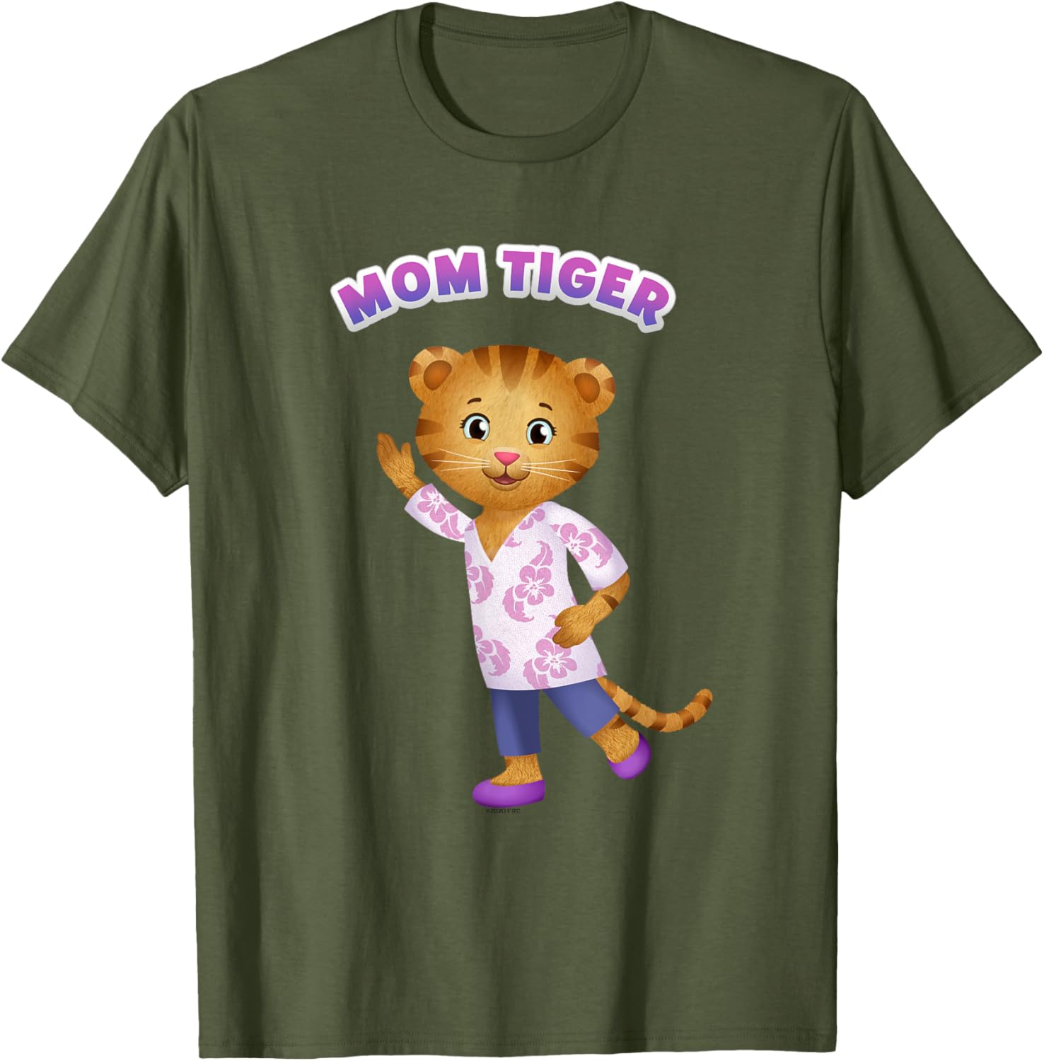 Daniel Tiger's Neighborhood Mom Tiger T-Shirt for Kids and Adults - 1