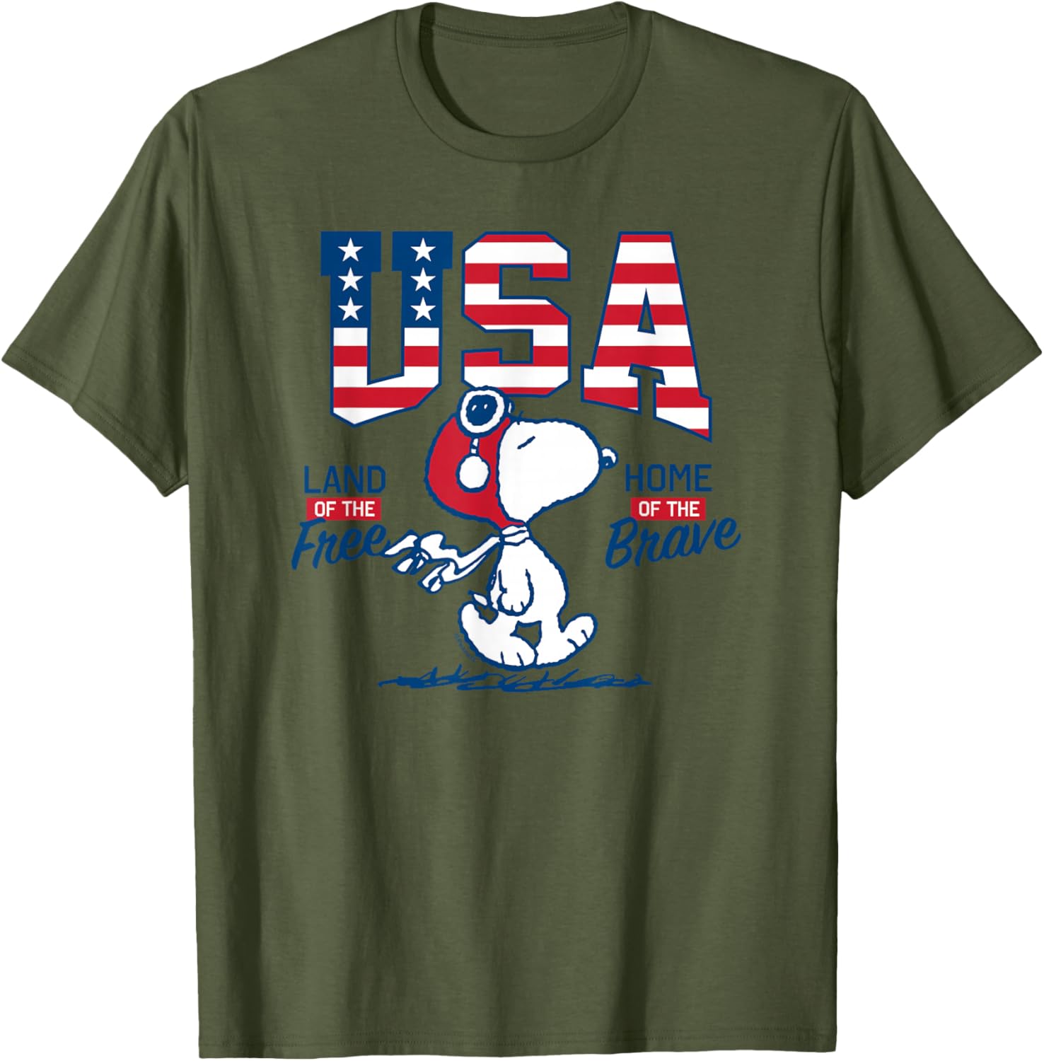 Peanuts Snoopy Free Brave T-Shirt for Fun Casual Wear and Style - 7