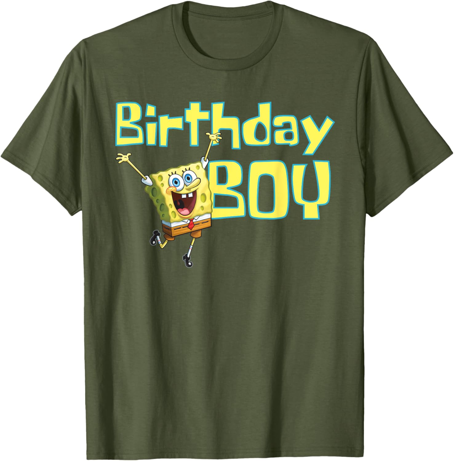Mademark SpongeBob SquarePants Birthday Boy T-Shirt for Fun Celebrations - 4