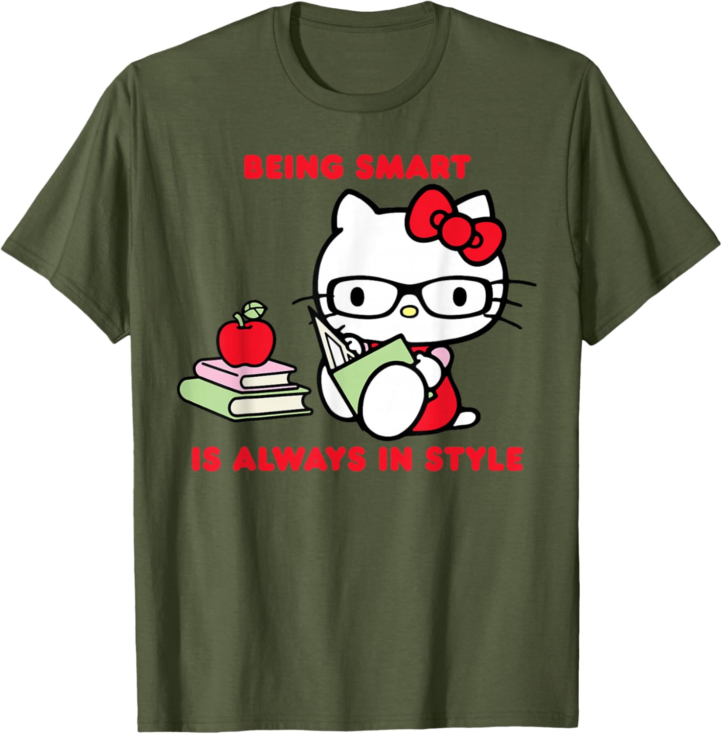 Hello Kitty Smart Is Always In Style Student T-Shirt for Kids - 12
